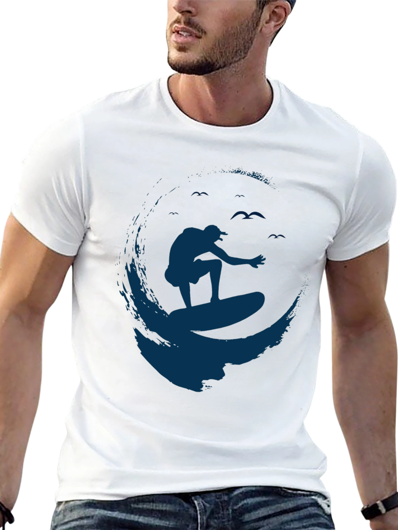 Surfer Graphic Tee - Black