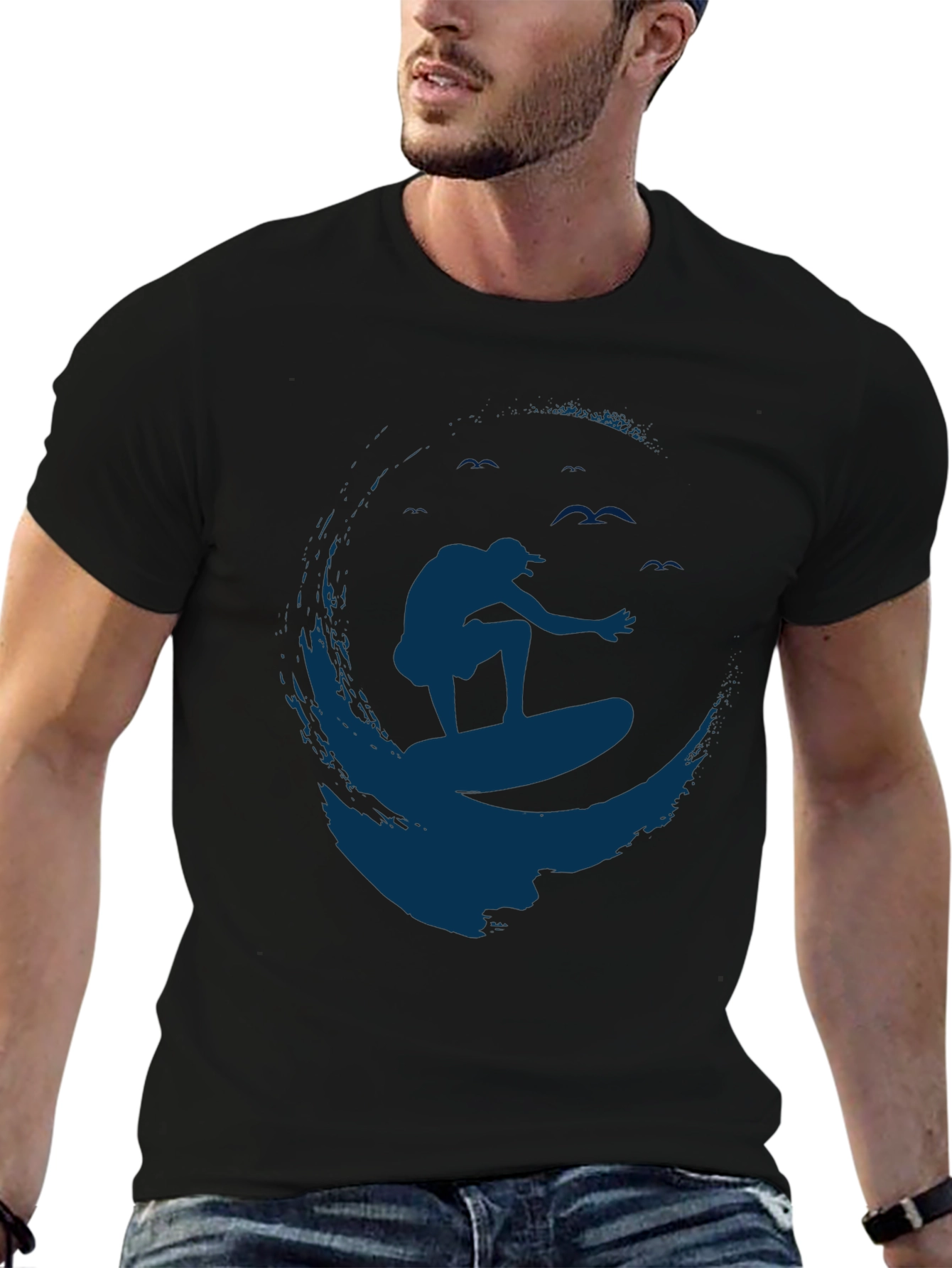 Surfer Graphic Tee - Black