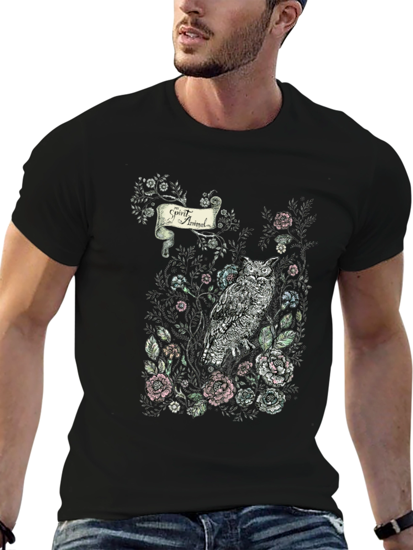Owl Spirit Animal Graphic T-Shirt | Stylish Nature Tee