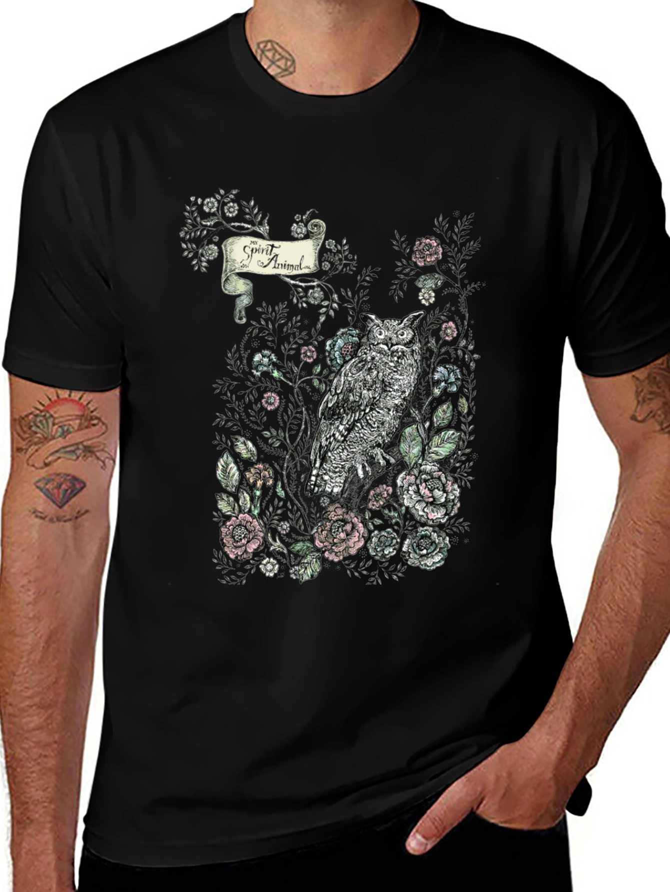Owl Spirit Animal Graphic T-Shirt | Stylish Nature Tee