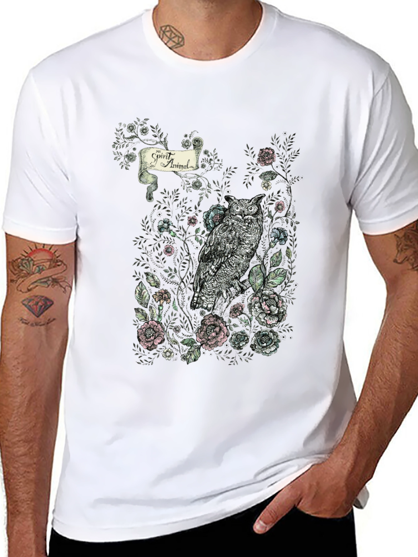 Owl Spirit Animal Graphic T-Shirt | Stylish Nature Tee