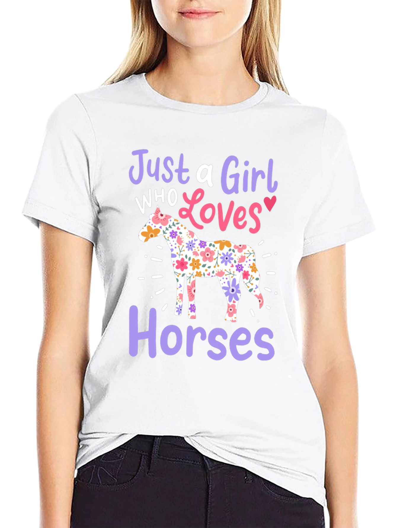 Just A Girl Who Loves Horses T-Shirt