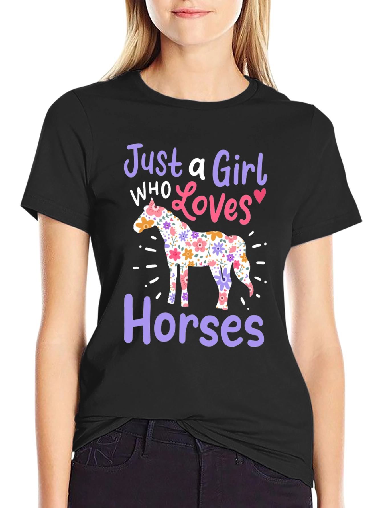 Just A Girl Who Loves Horses T-Shirt