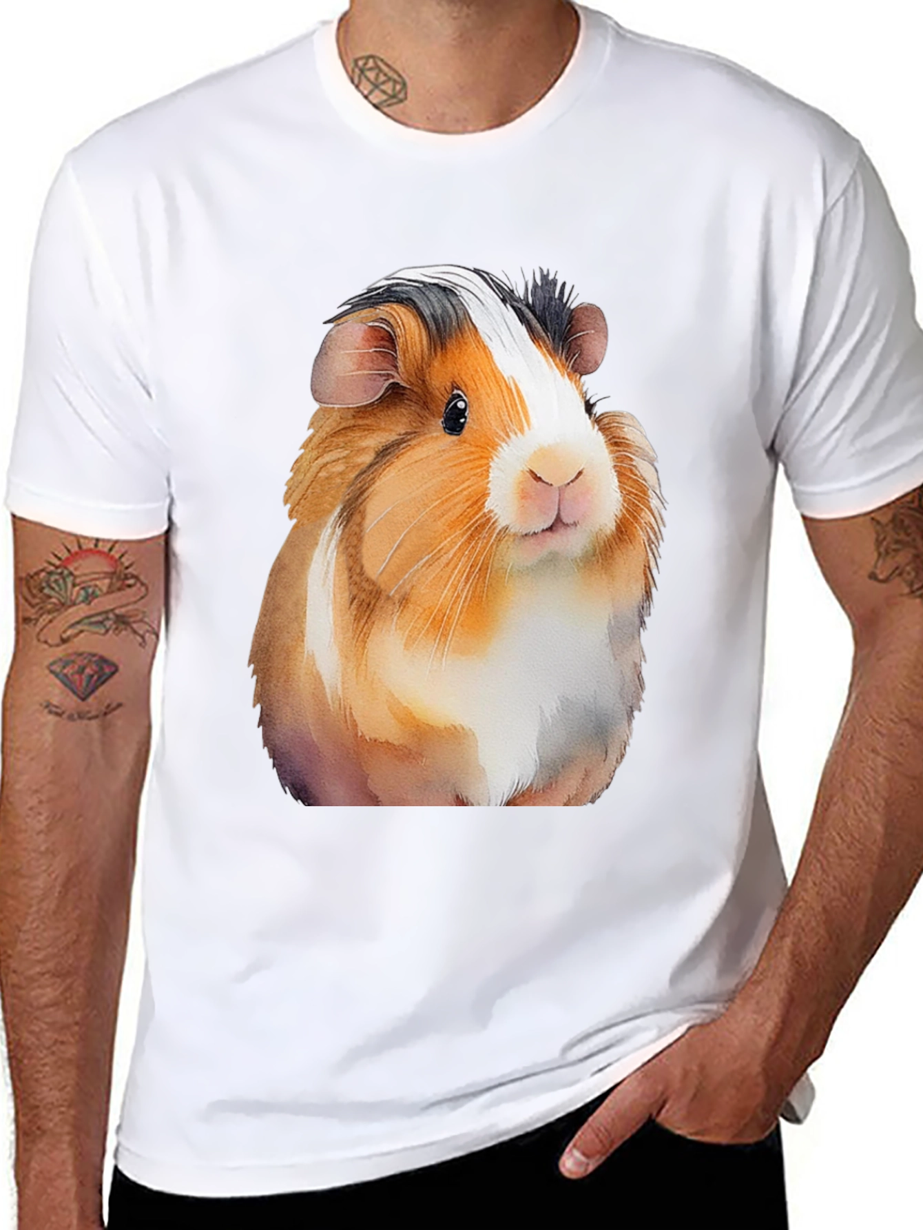 Guinea Pig Graphic T-Shirt - Mens Black Tee