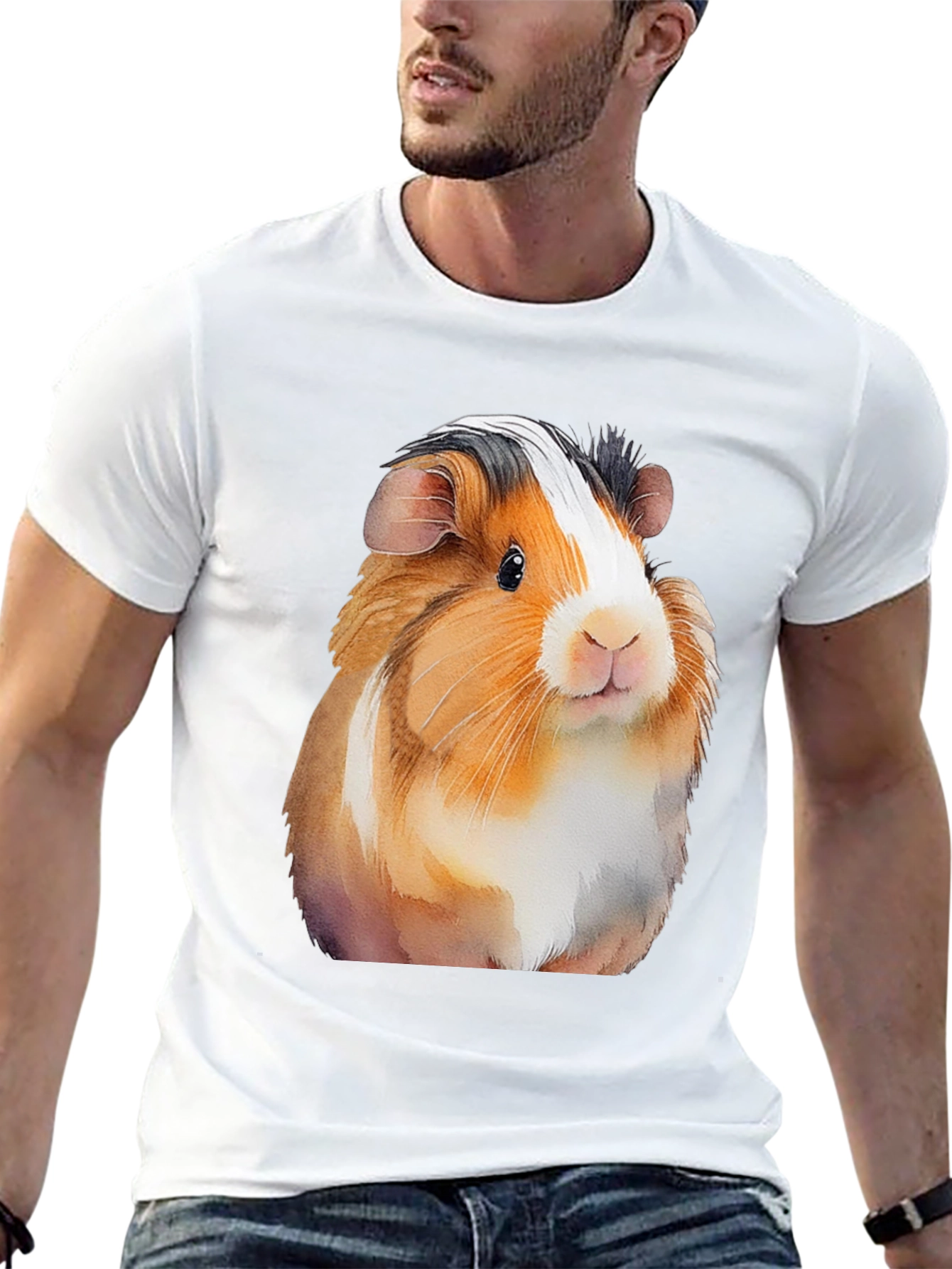 Guinea Pig Graphic T-Shirt - Mens Black Tee