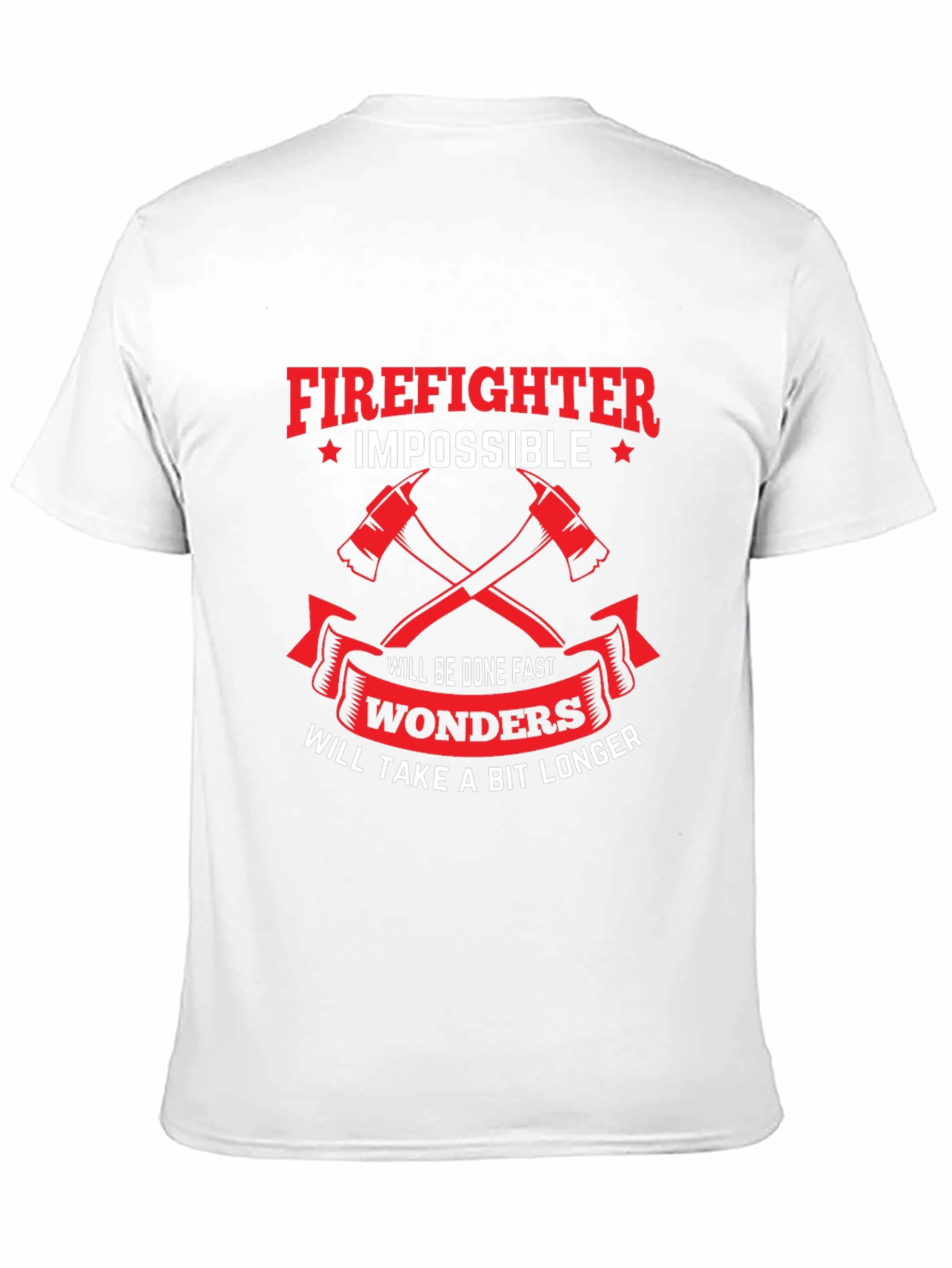 Firefighter Impossible Wonders Graphic T-Shirt