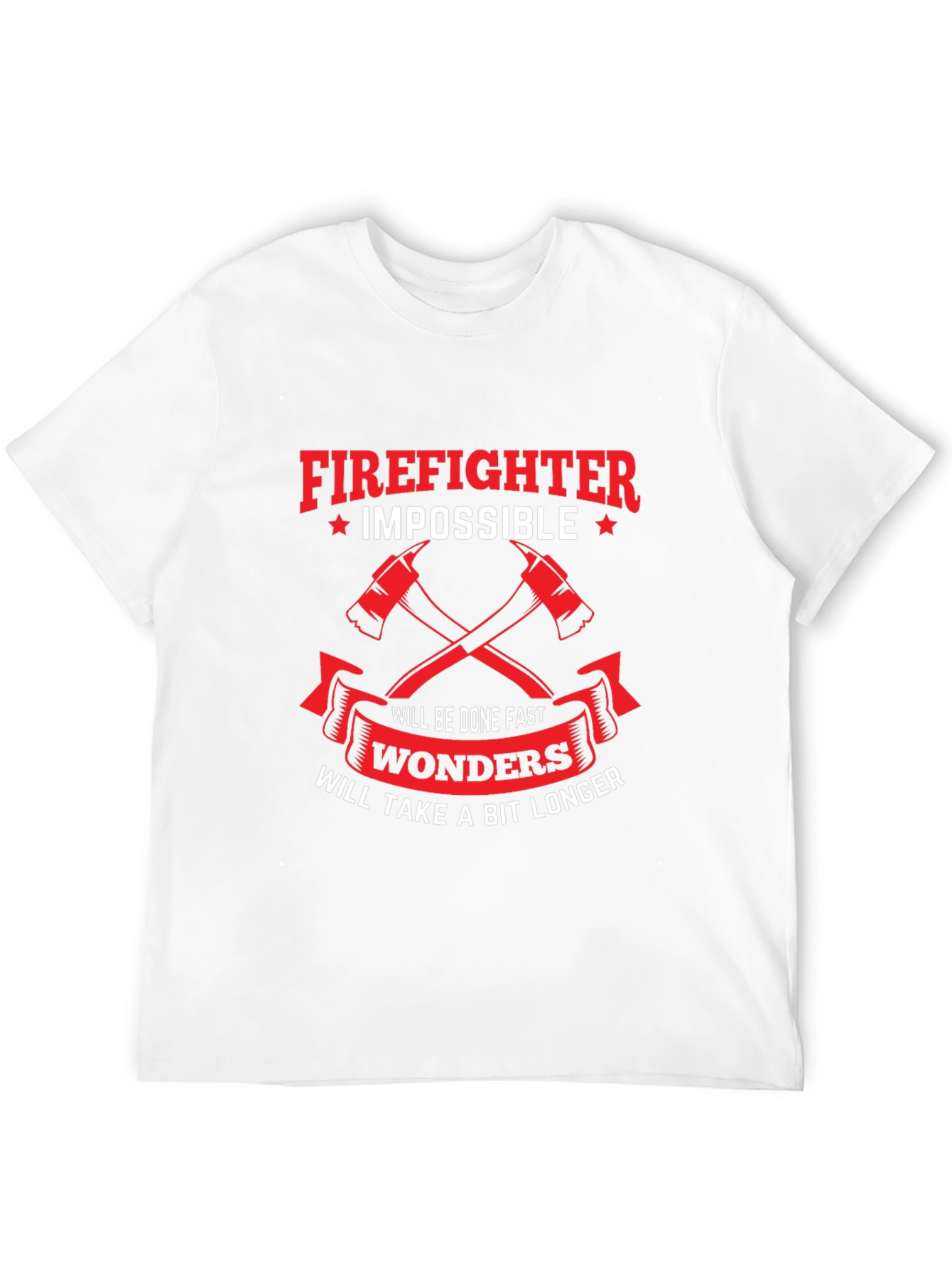 Firefighter Impossible Wonders Graphic T-Shirt