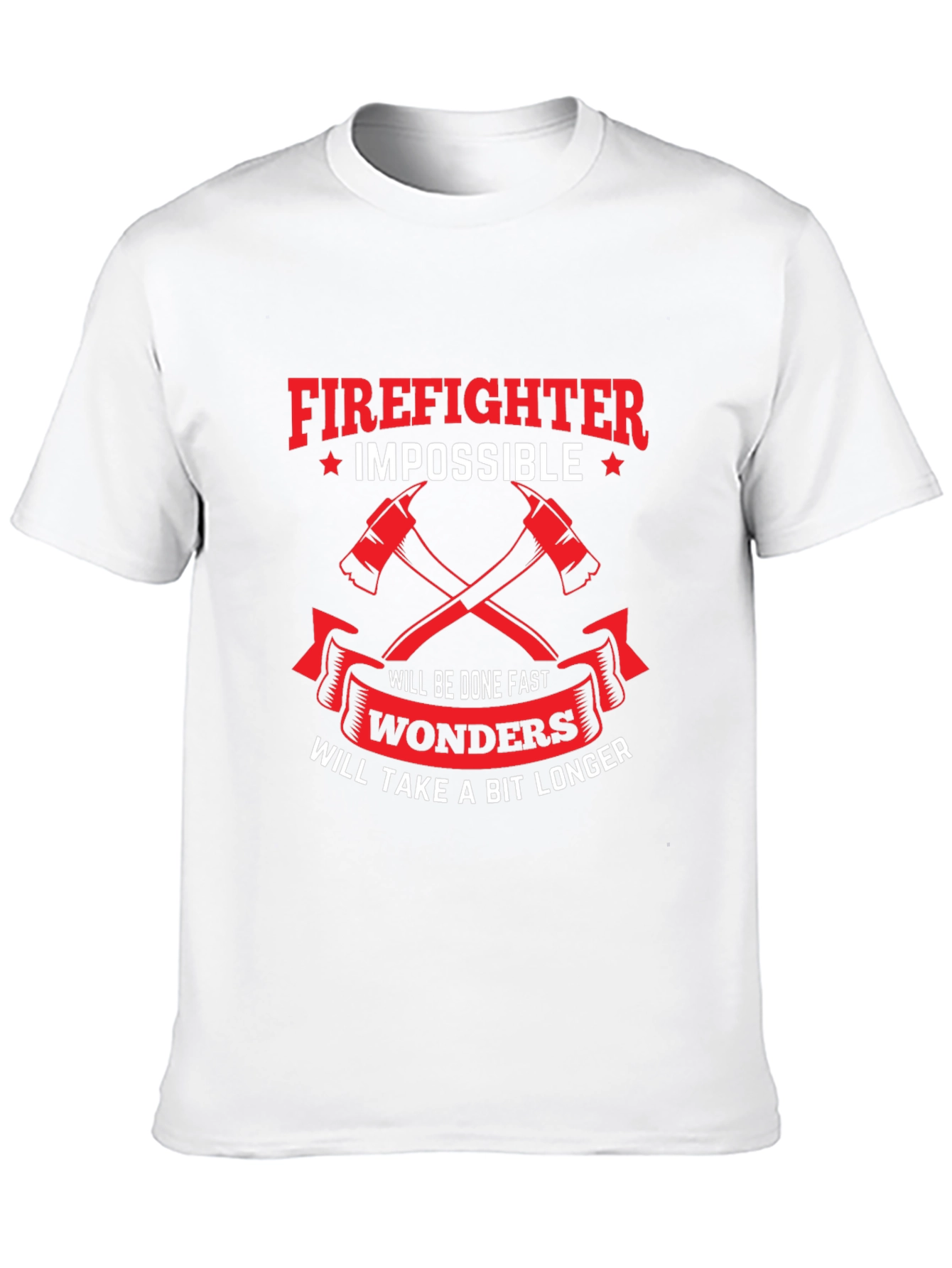 Firefighter Impossible Wonders Graphic T-Shirt