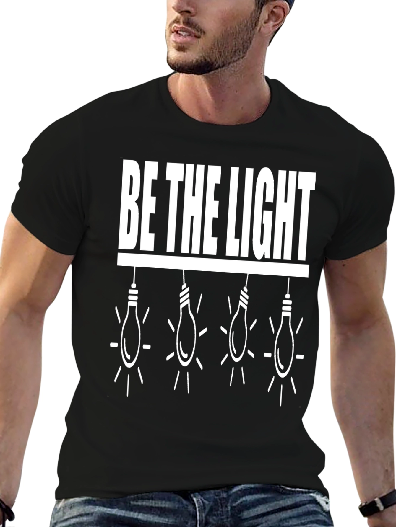 Be The Light Graphic T-Shirt - Black