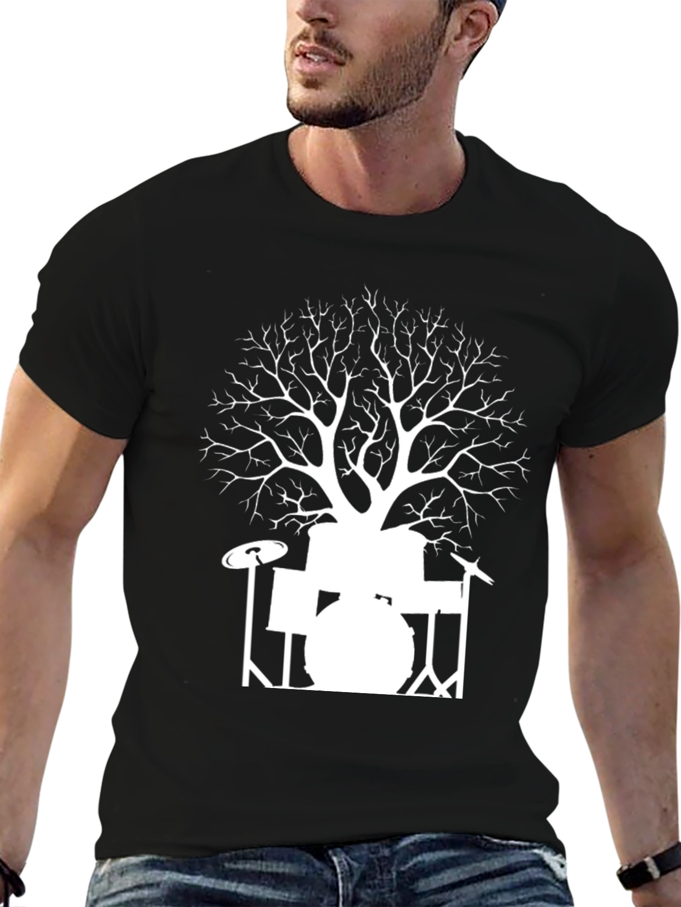 Tree Drums Graphic Tee - Band T-Shirt