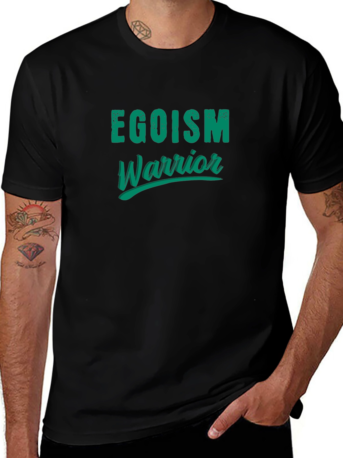Egoism Warrior Graphic T-Shirt
