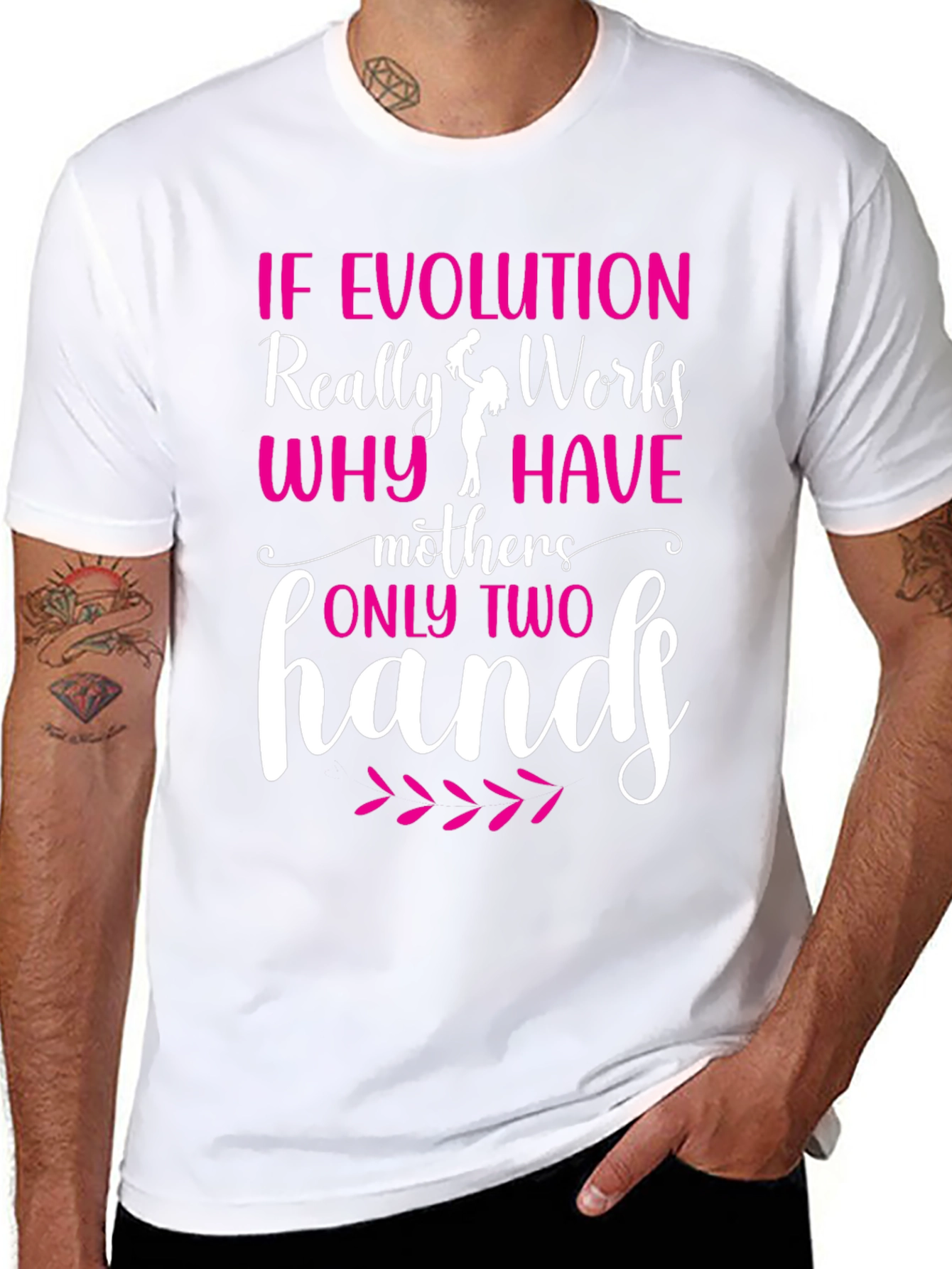 Funny Mothers Day T-Shirt - Evolution Quote