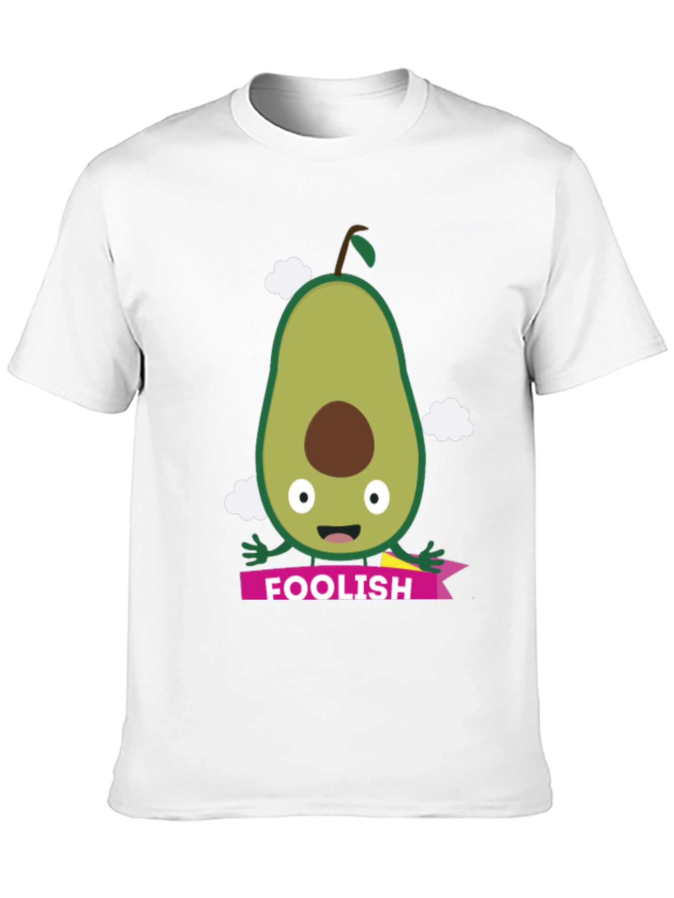 Foolish Avocado Graphic Tee - Black Cotton T-Shirt