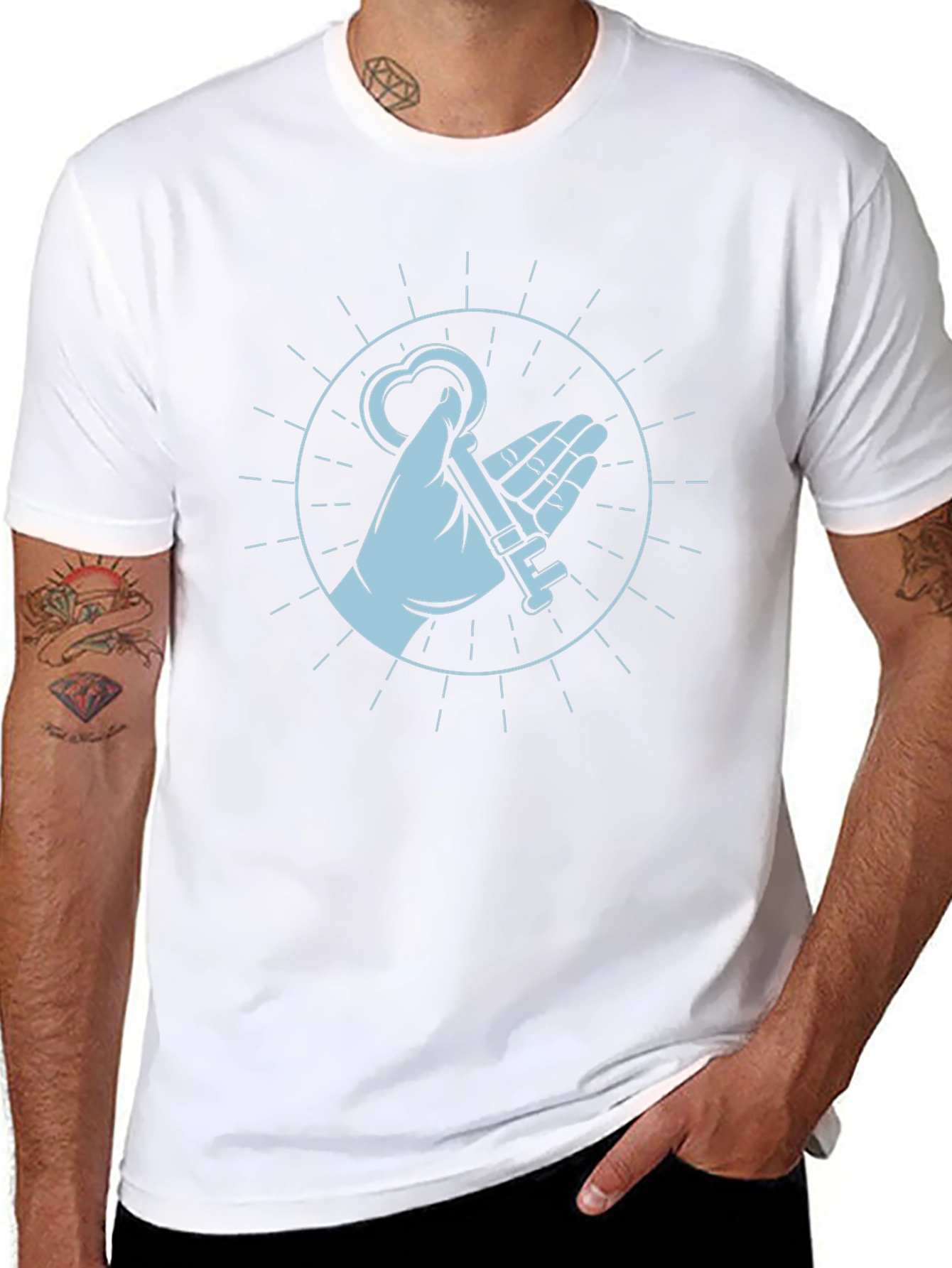 Key to My Heart Graphic Tee - Black