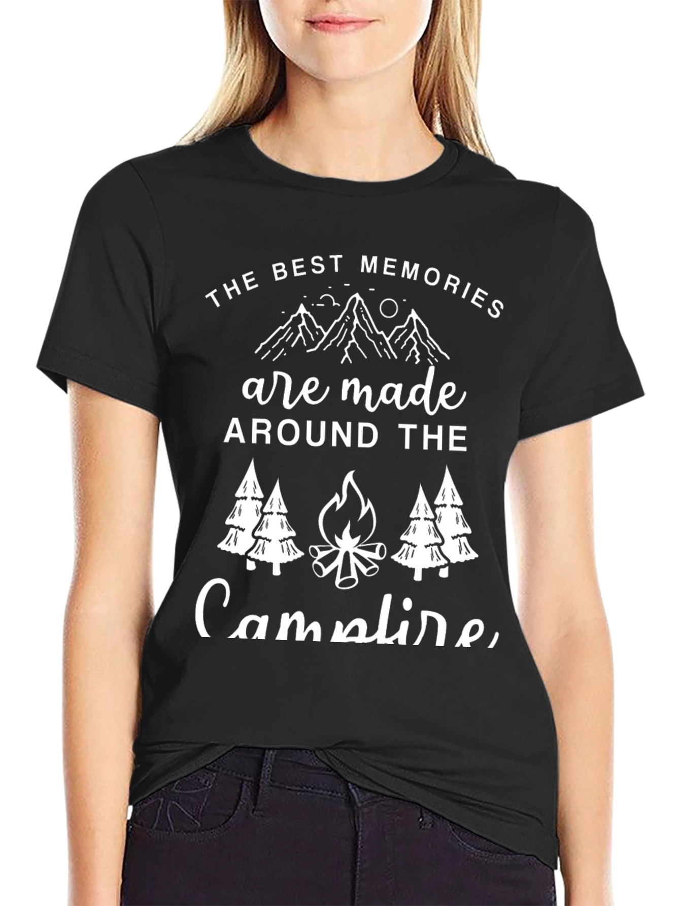 Campfire Memories T-Shirt - Black