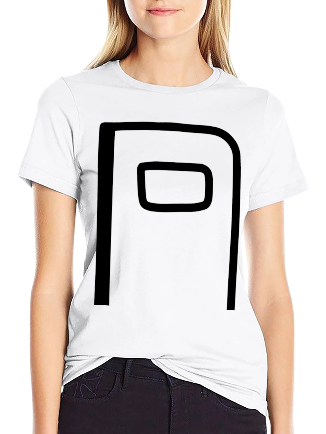 Minimalist Black T-Shirt with Graphic