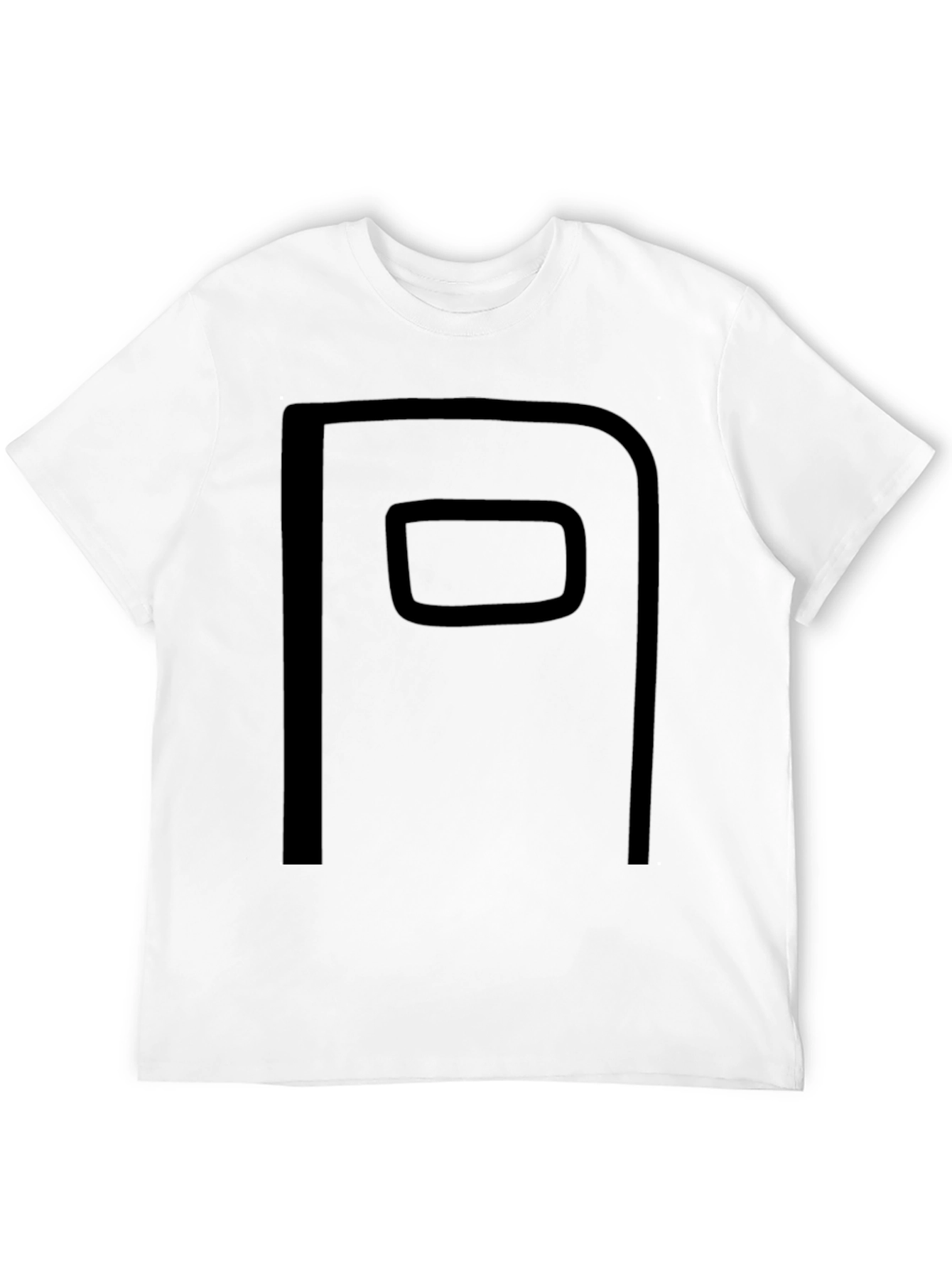 Minimalist Black T-Shirt with Graphic