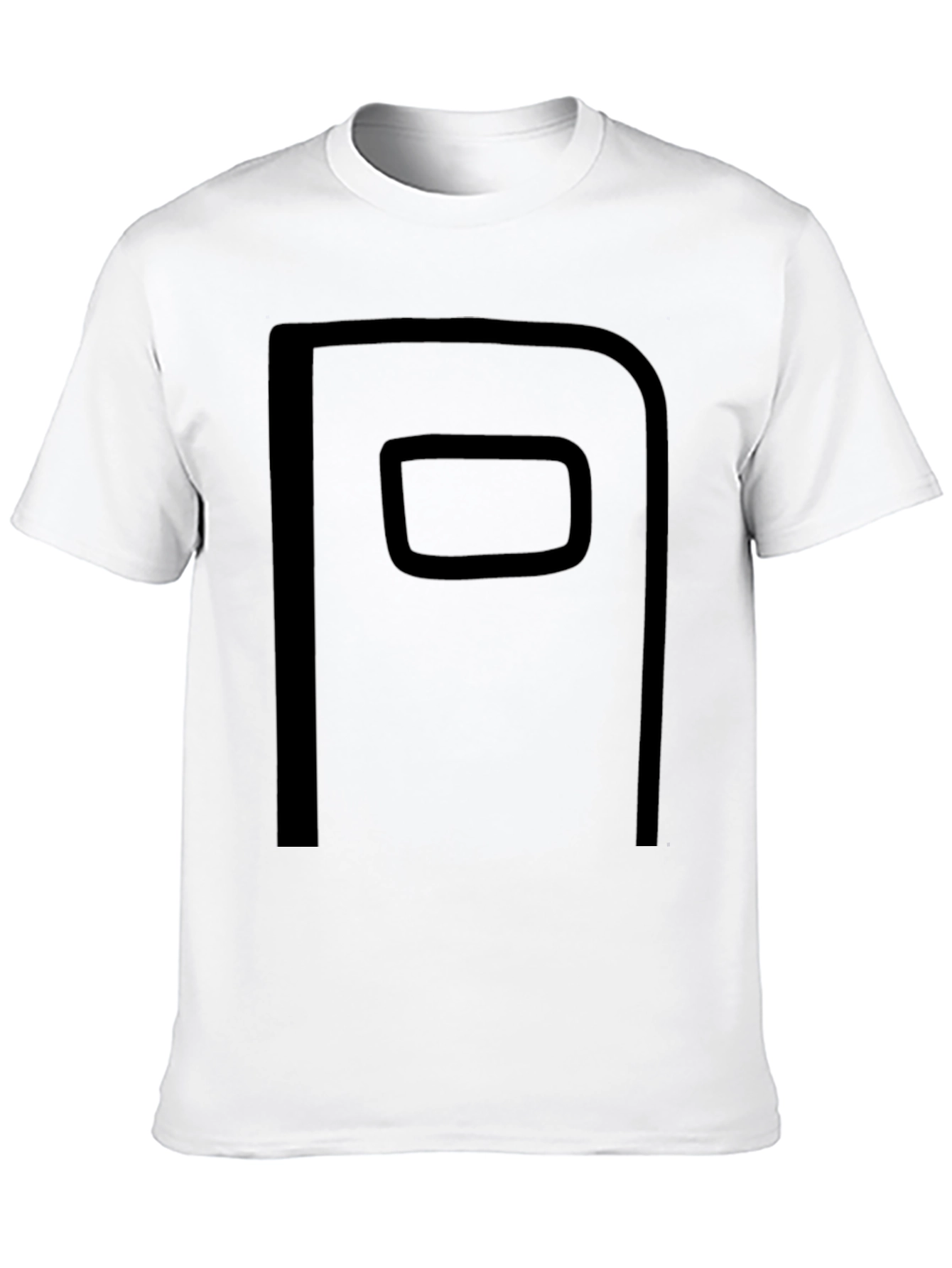 Minimalist Black T-Shirt with Graphic