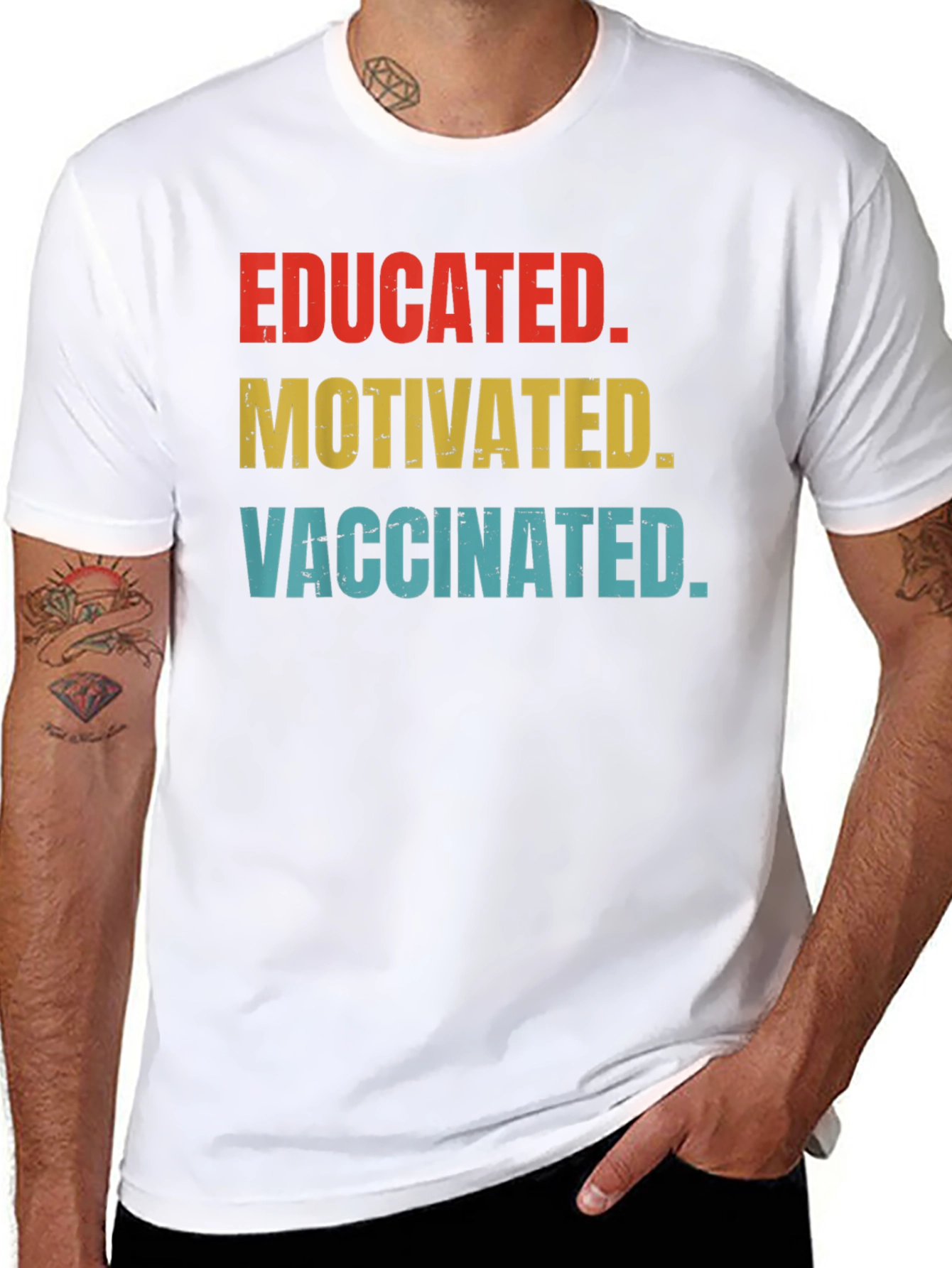 Educated Motivated Vaccinated T-Shirt