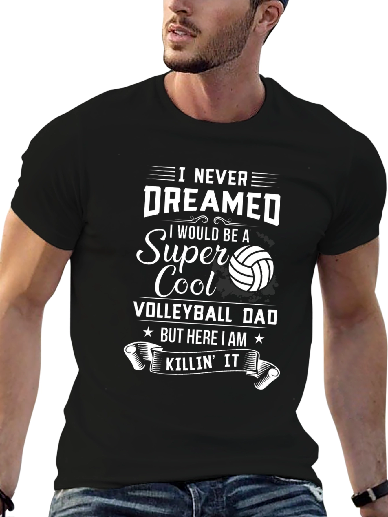 Super Cool Volleyball Dad T-Shirt