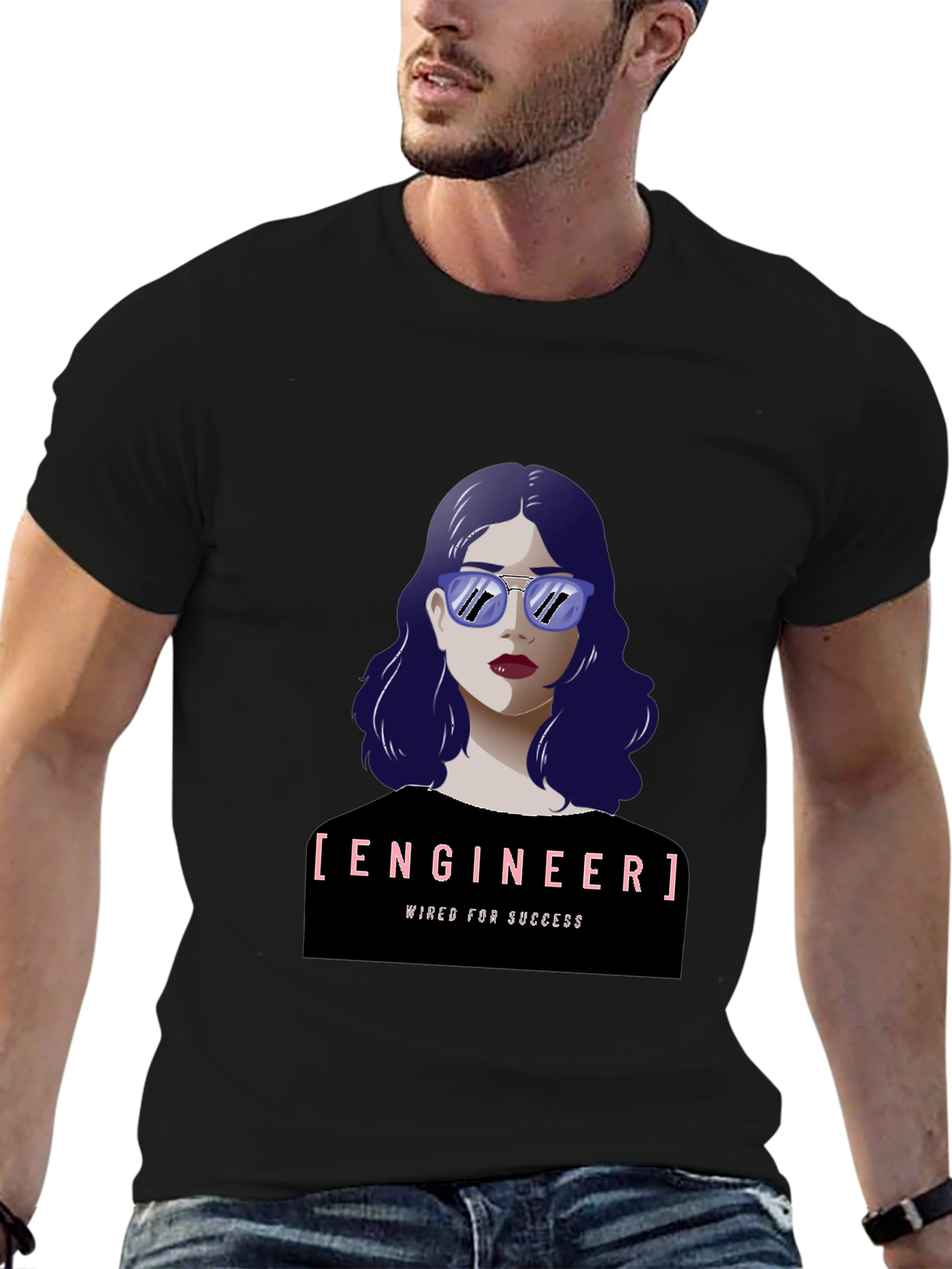 Engineer Woman Graphic Tee - Wired For Success