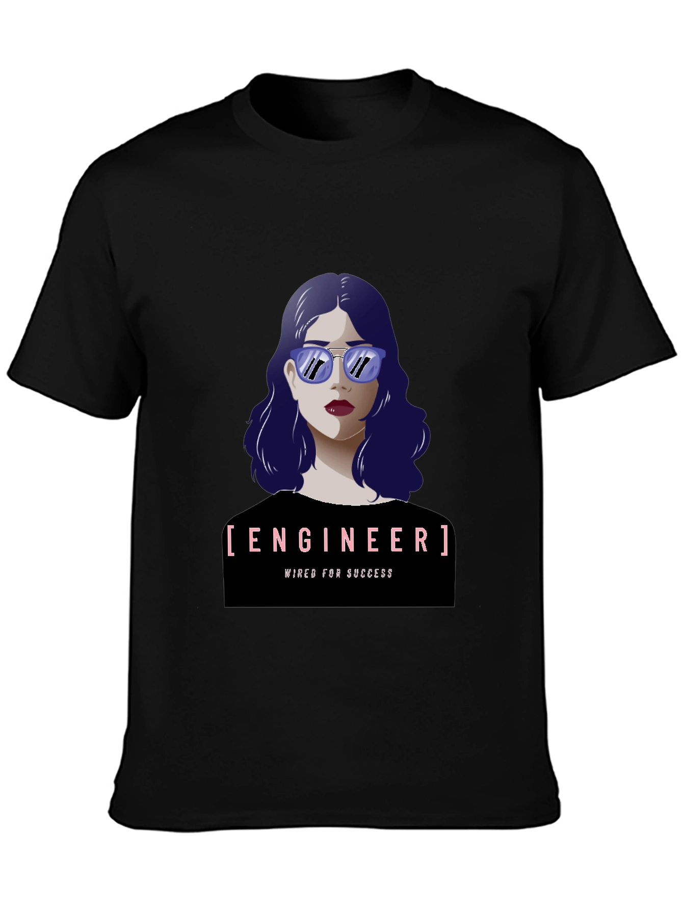 Engineer Woman Graphic Tee - Wired For Success