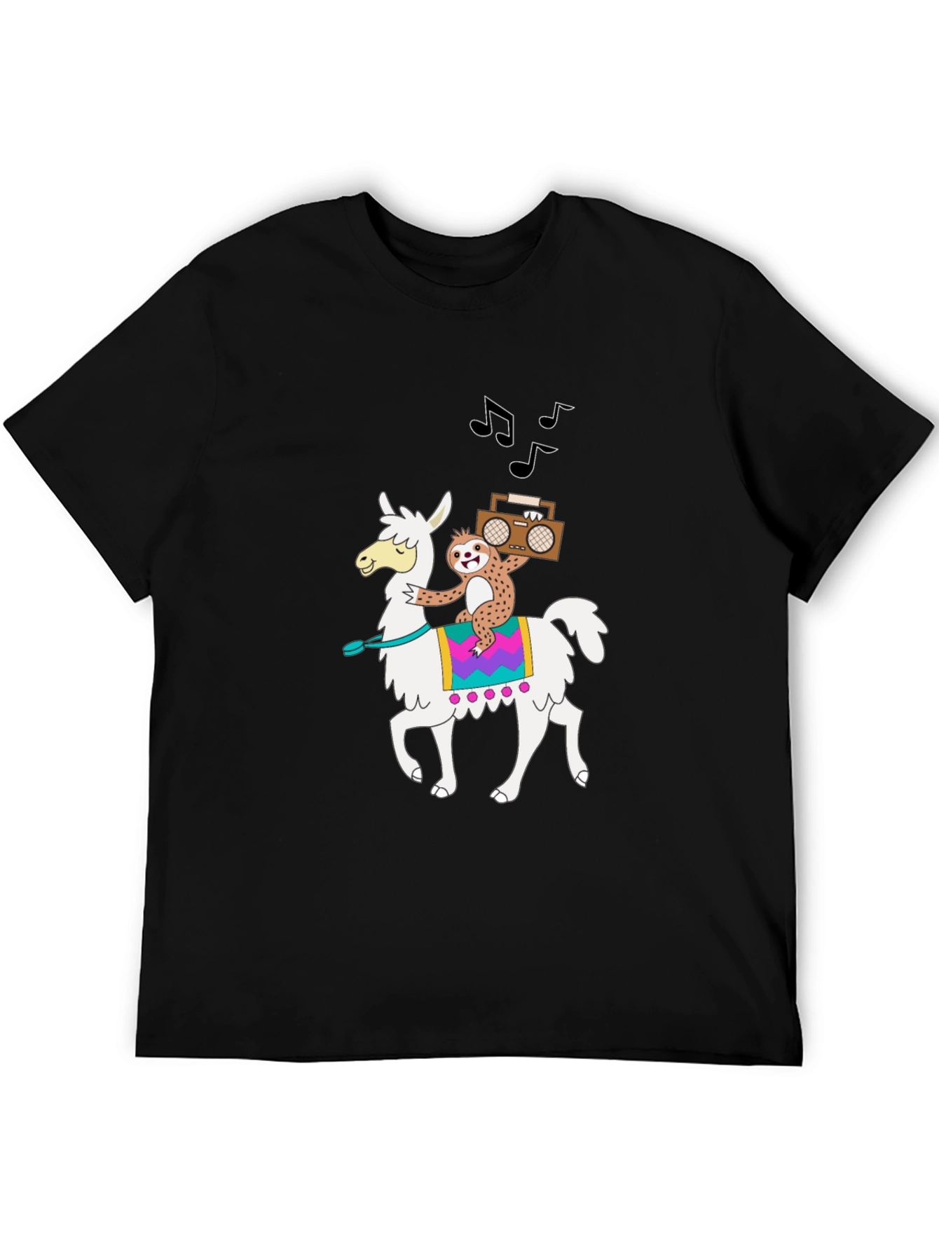 Llama & Sloth T-Shirt - Cute Cartoon Graphic Tee