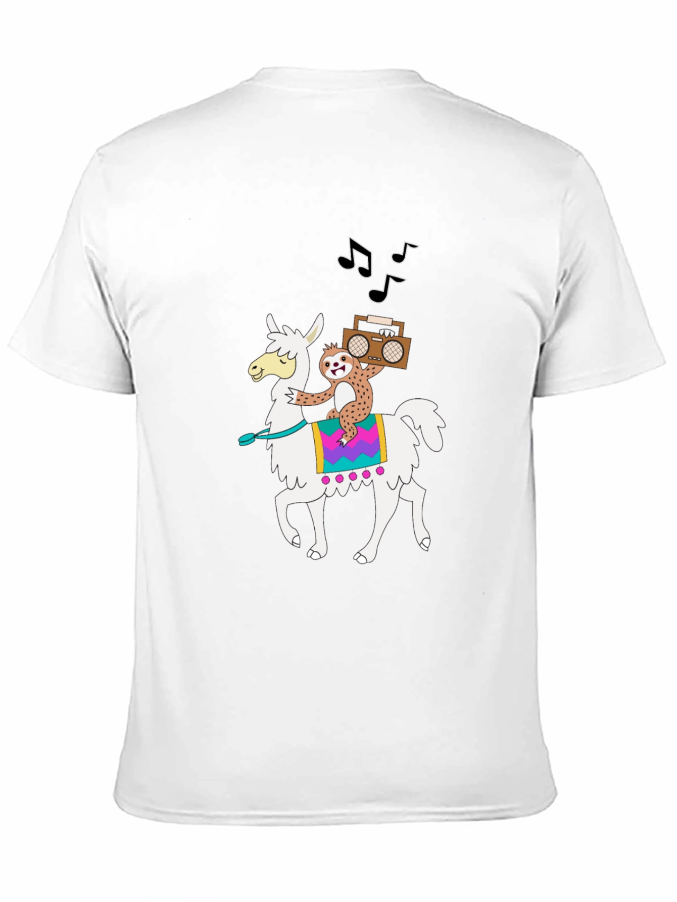 Llama & Sloth T-Shirt - Cute Cartoon Graphic Tee