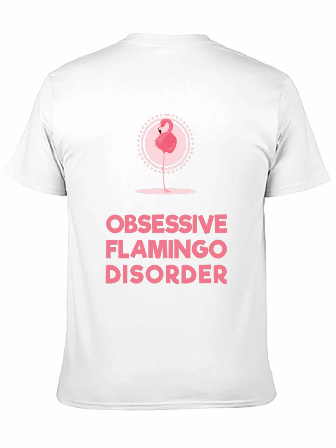 Obsessive Flamingo Disorder Black T-Shirt