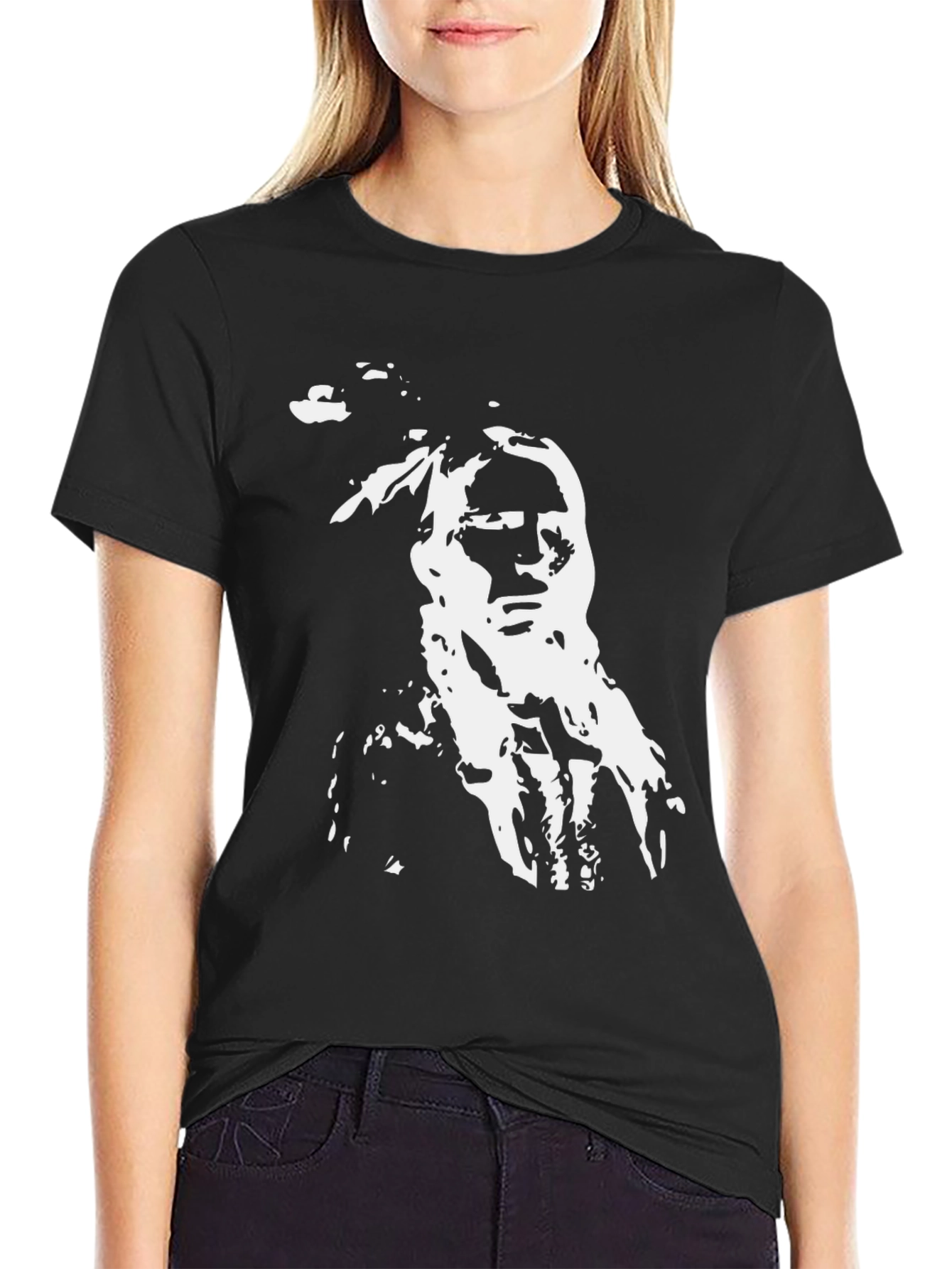 Native American Graphic Print T-Shirt