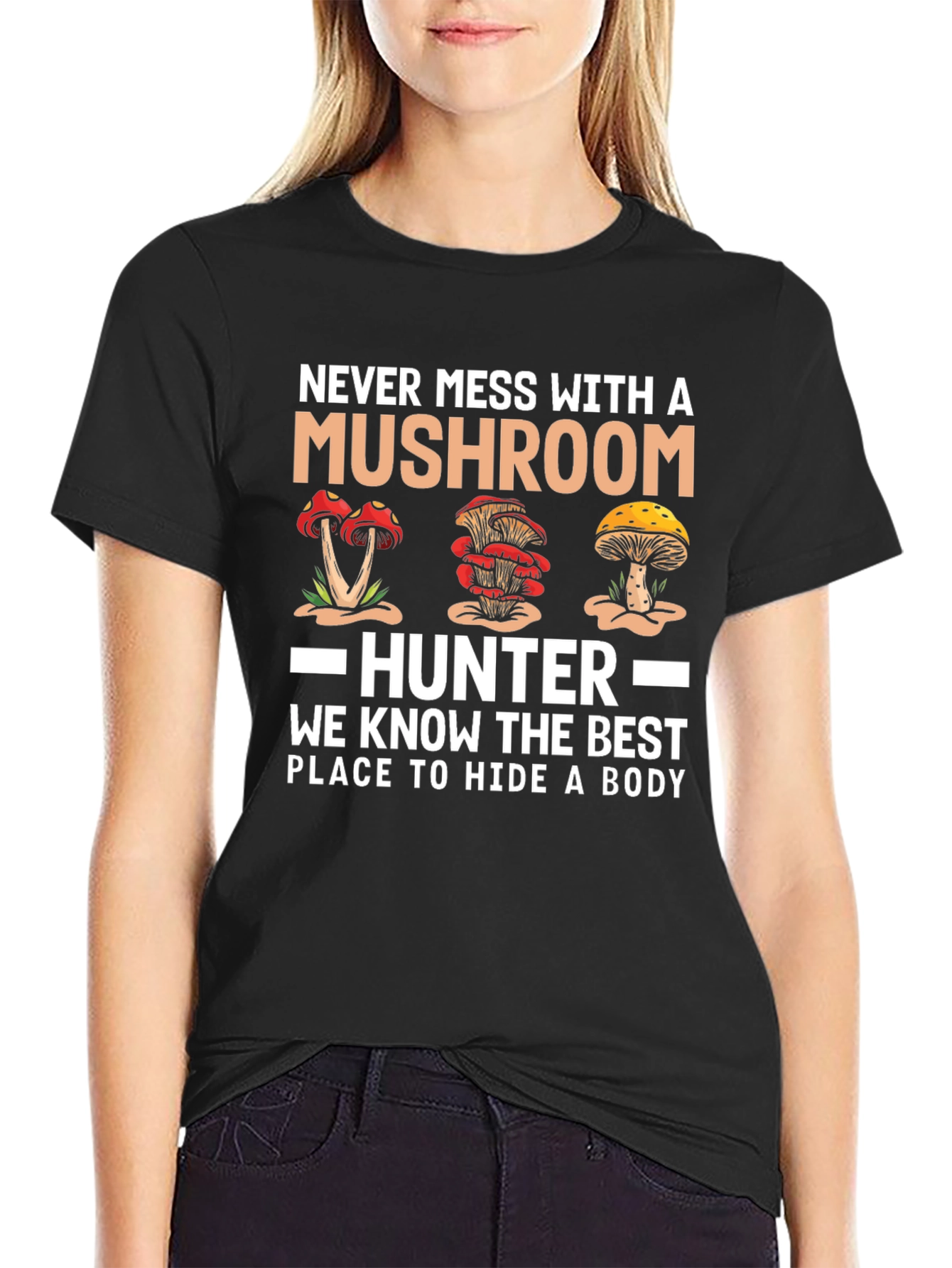 Mushroom Hunter T-Shirt - Funny Graphic Tee