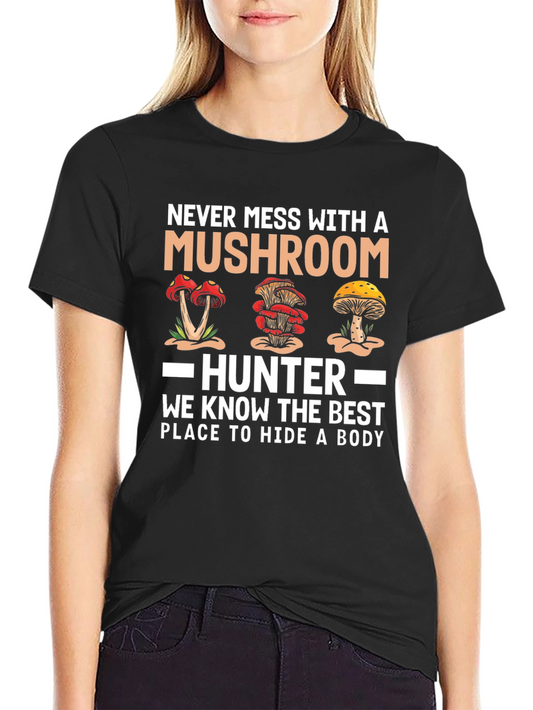 Mushroom Hunter T-Shirt - Funny Graphic Tee