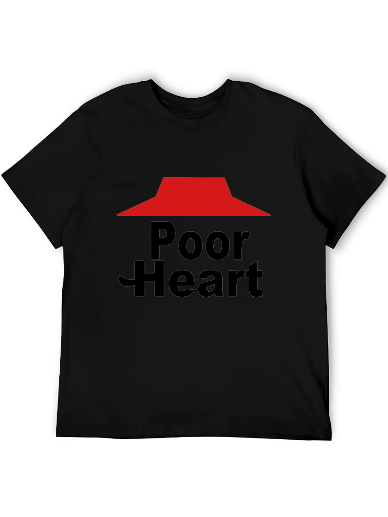 Poor Heart Funny Graphic T-Shirt
