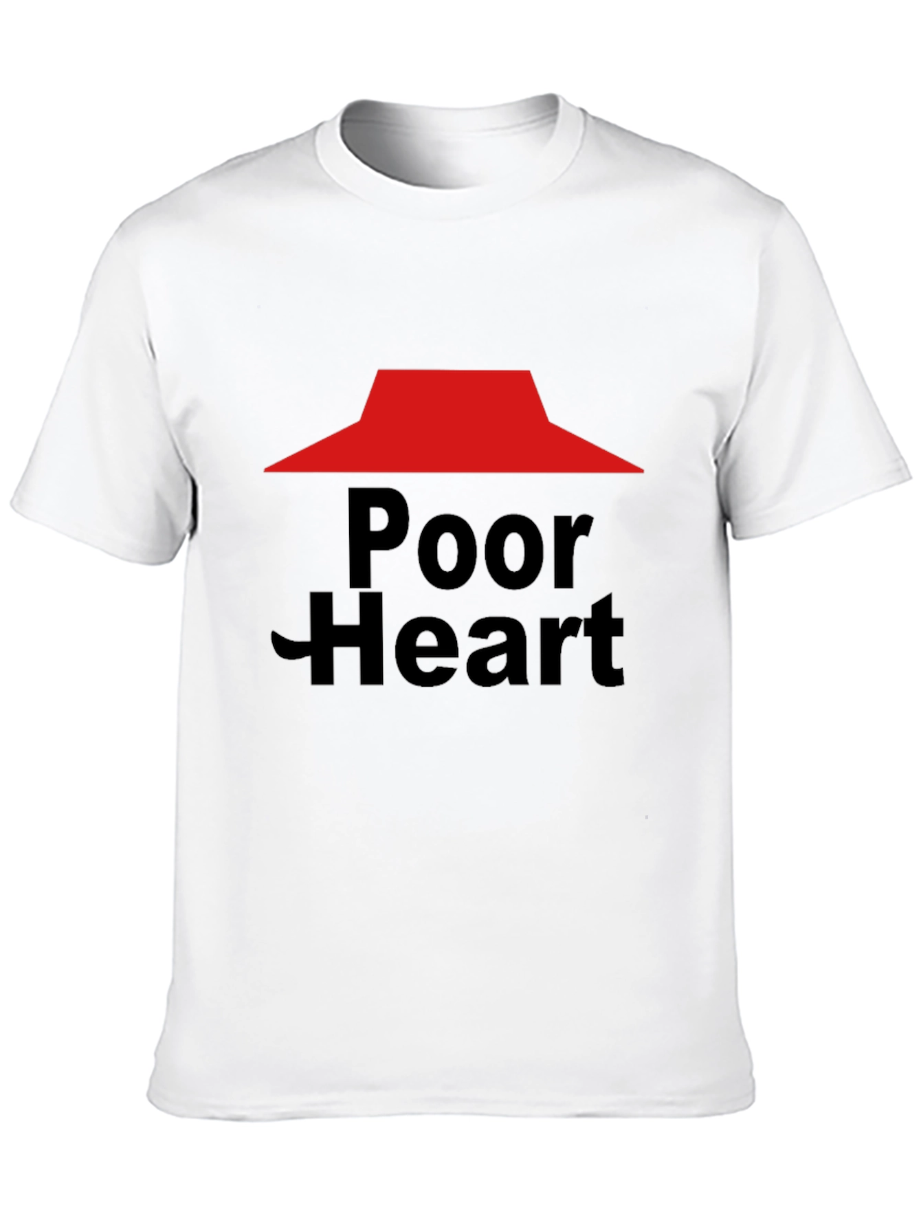 Poor Heart Funny Graphic T-Shirt