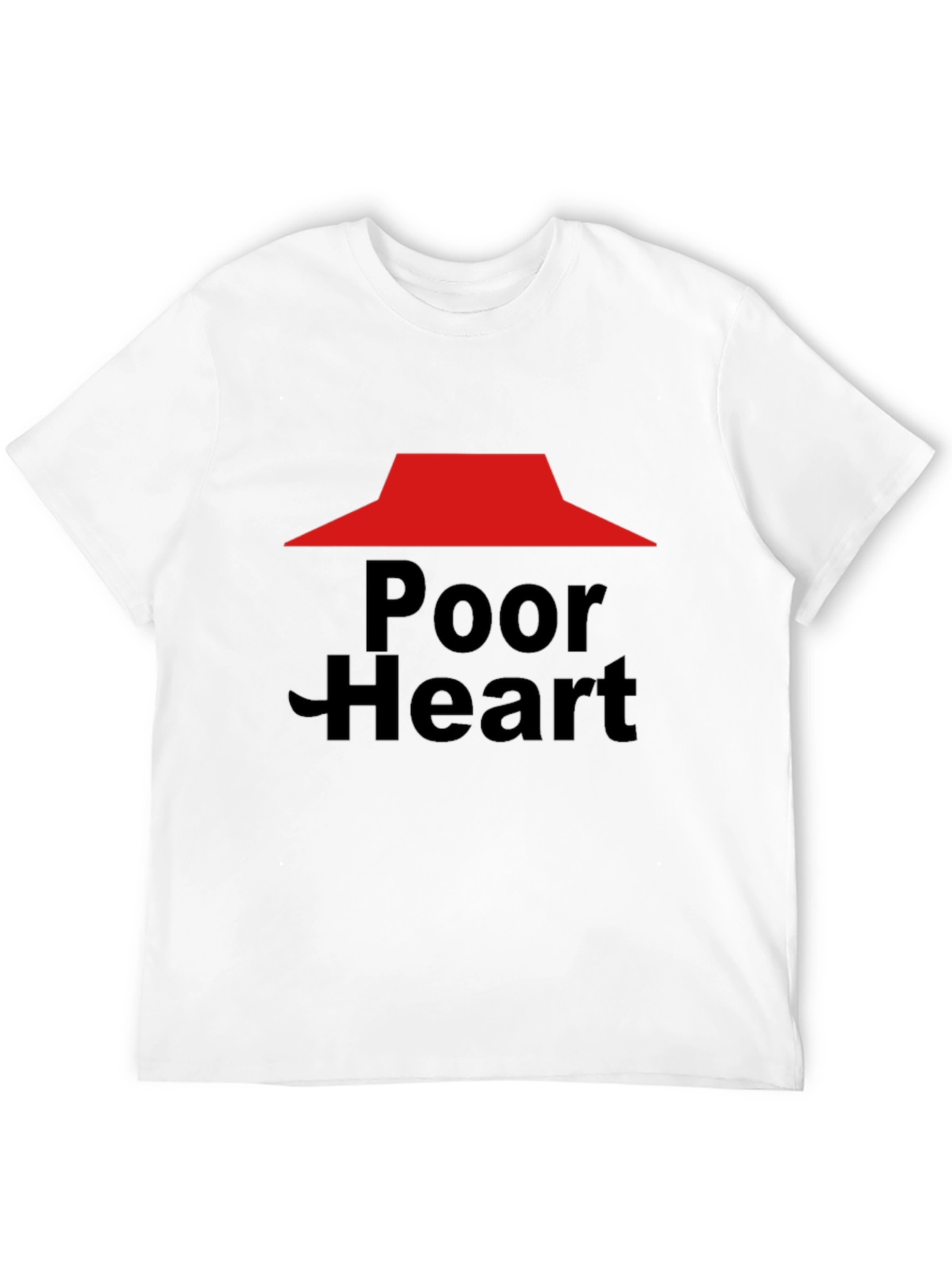 Poor Heart Funny Graphic T-Shirt