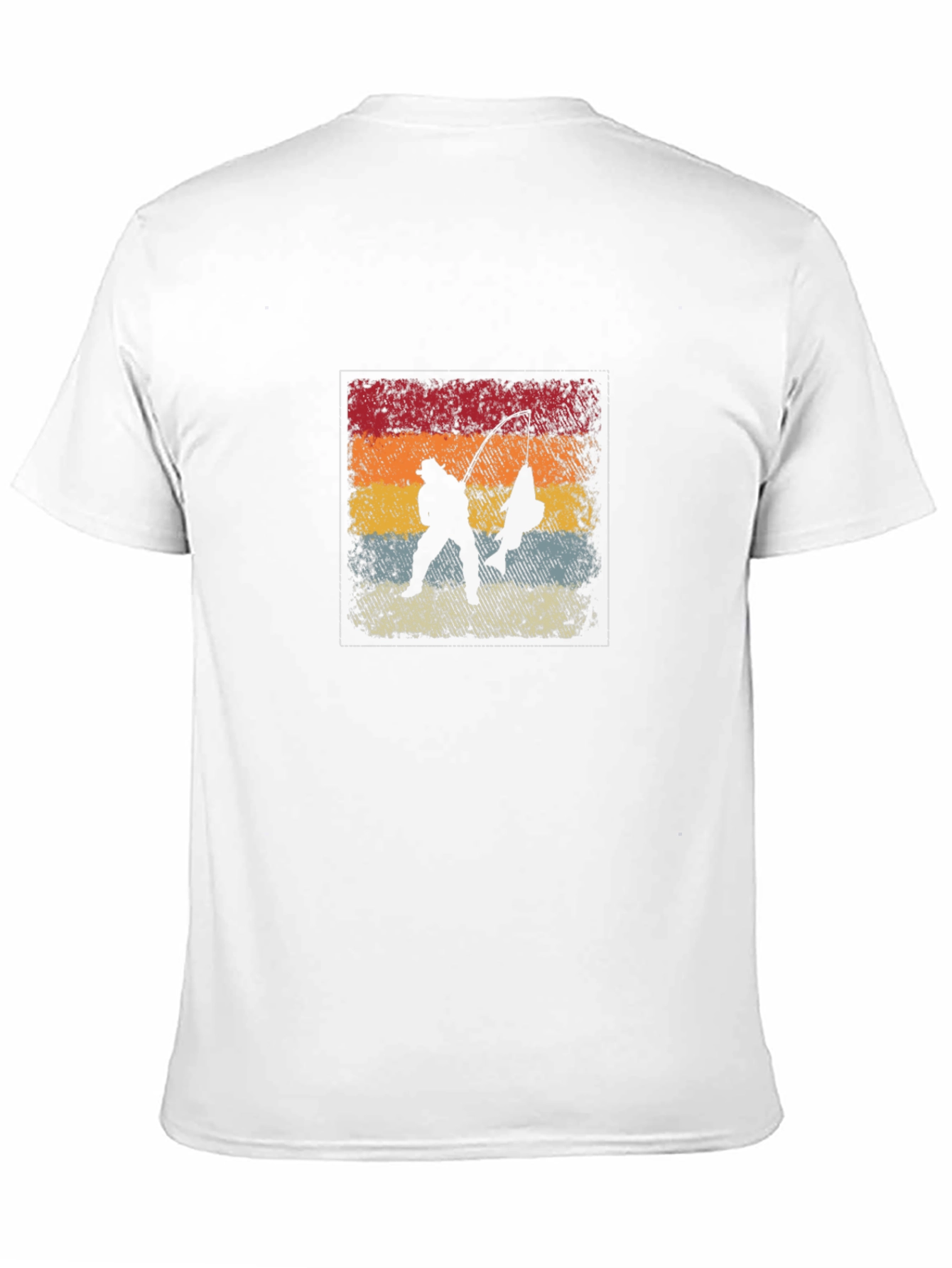 Retro Fisherman Graphic Tee - Black
