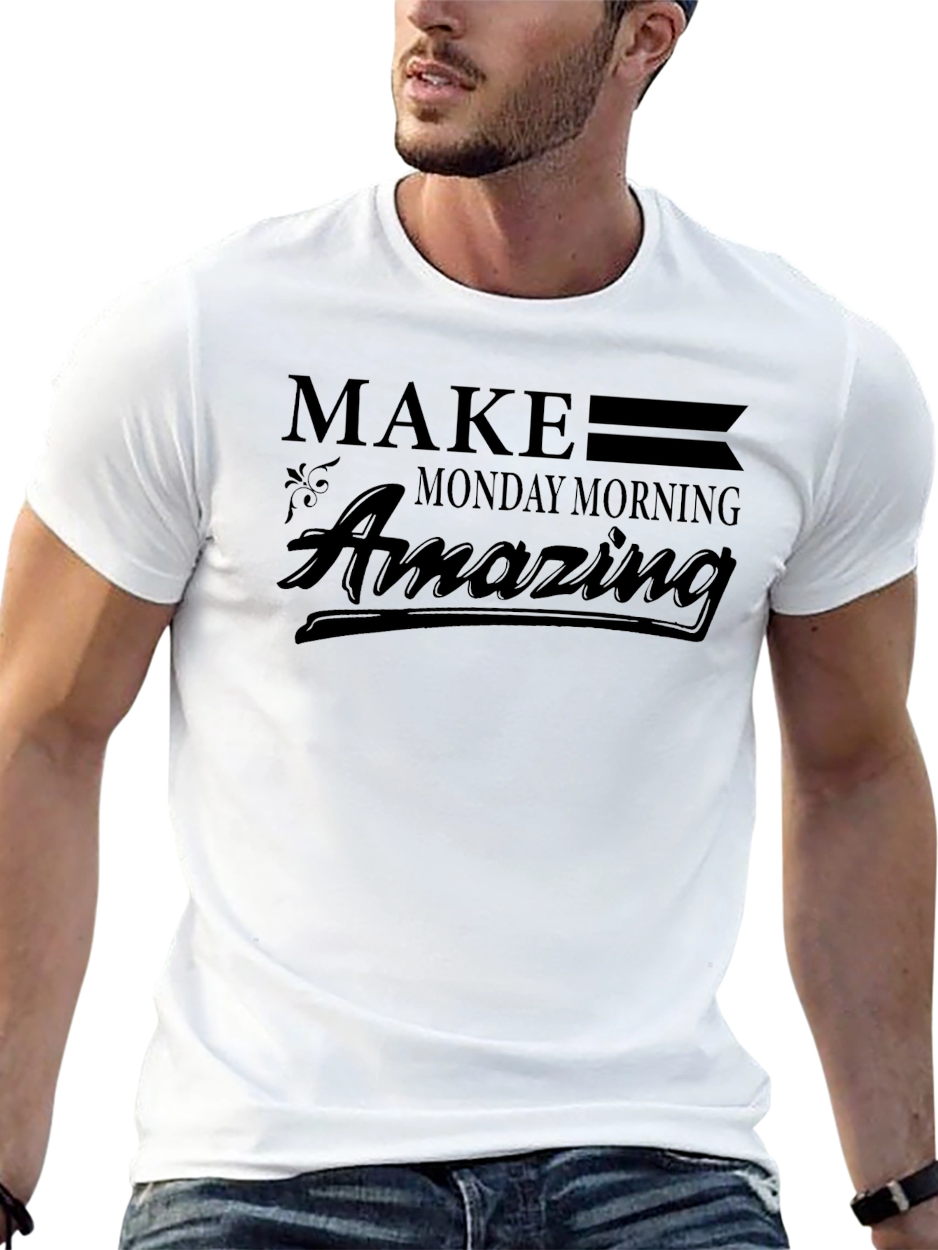 Make Monday Morning Amazing Black T-Shirt