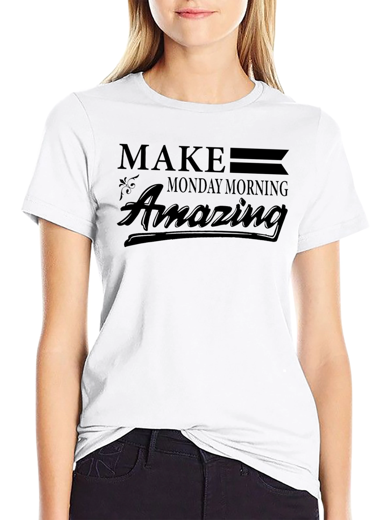 Make Monday Morning Amazing Black T-Shirt