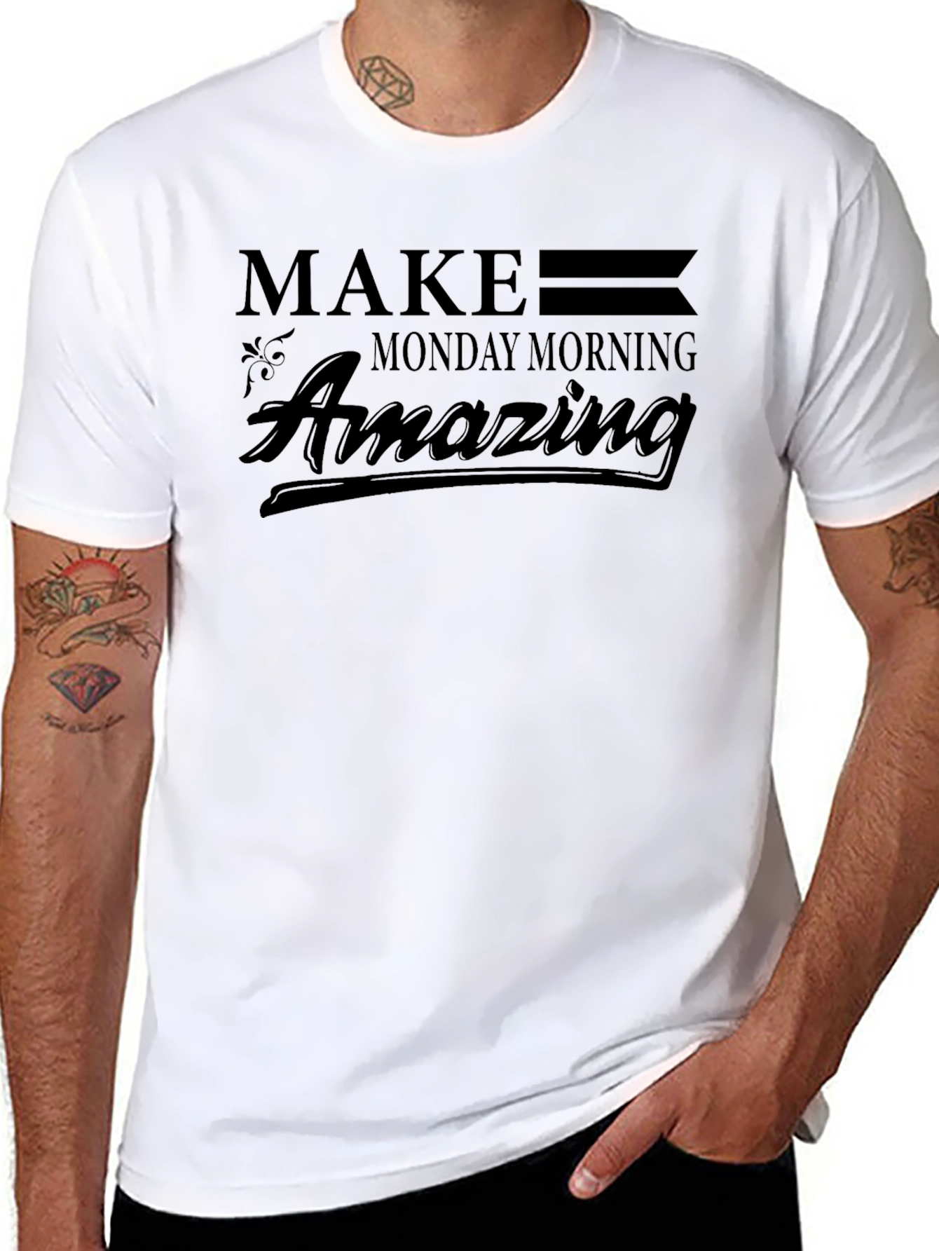 Make Monday Morning Amazing Black T-Shirt