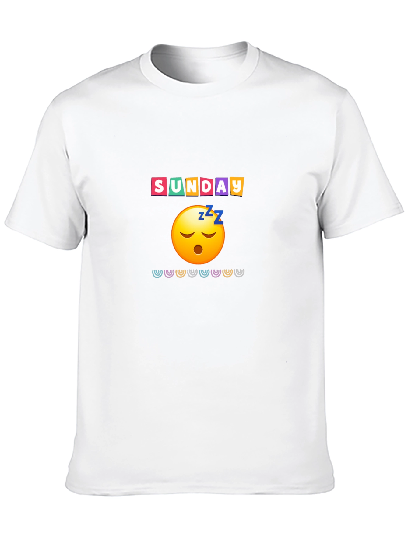 Lazy Sunday Emoji Graphic Tee - Relaxed Fit