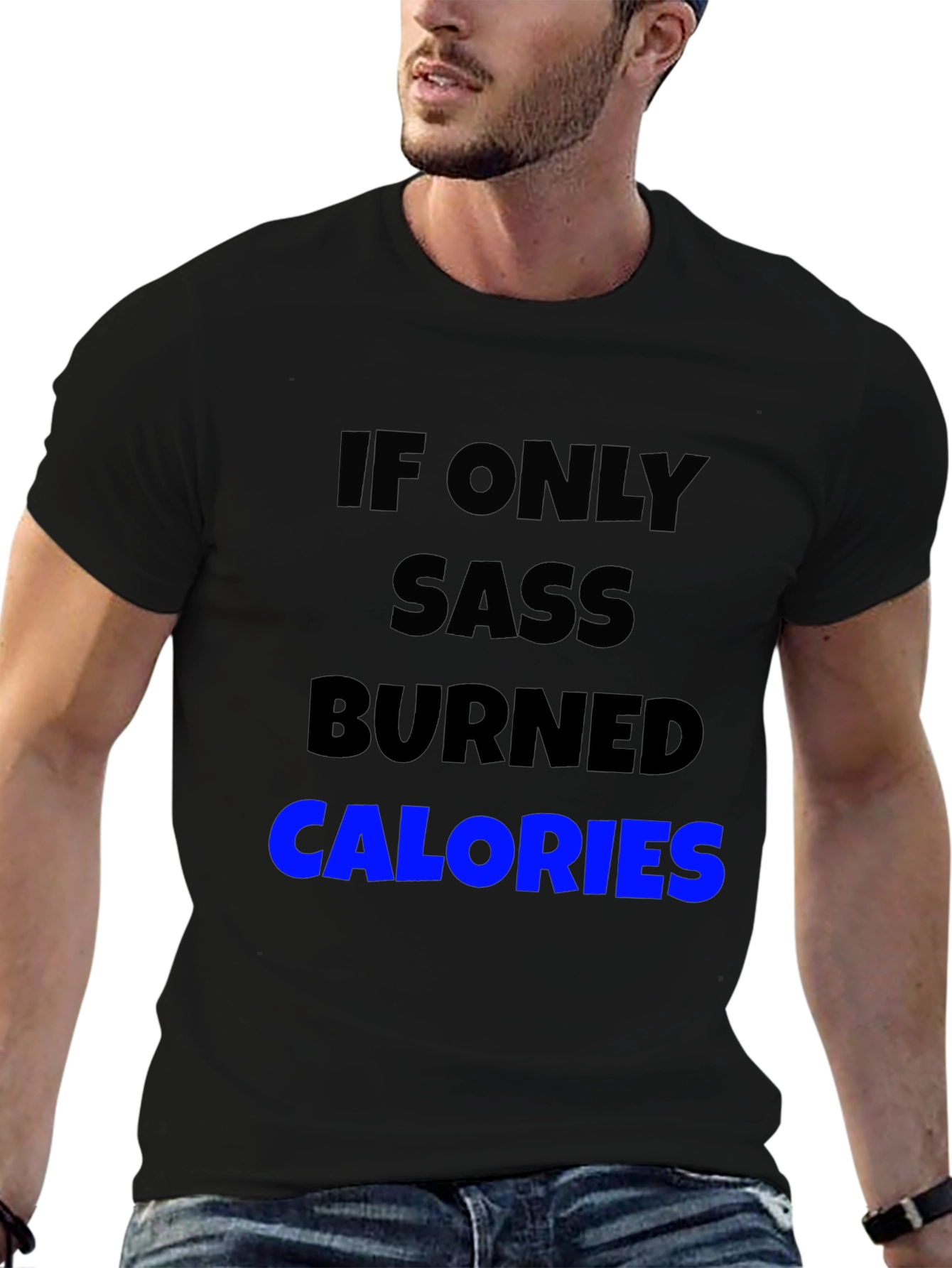 Sass Burns Calories Graphic Tee