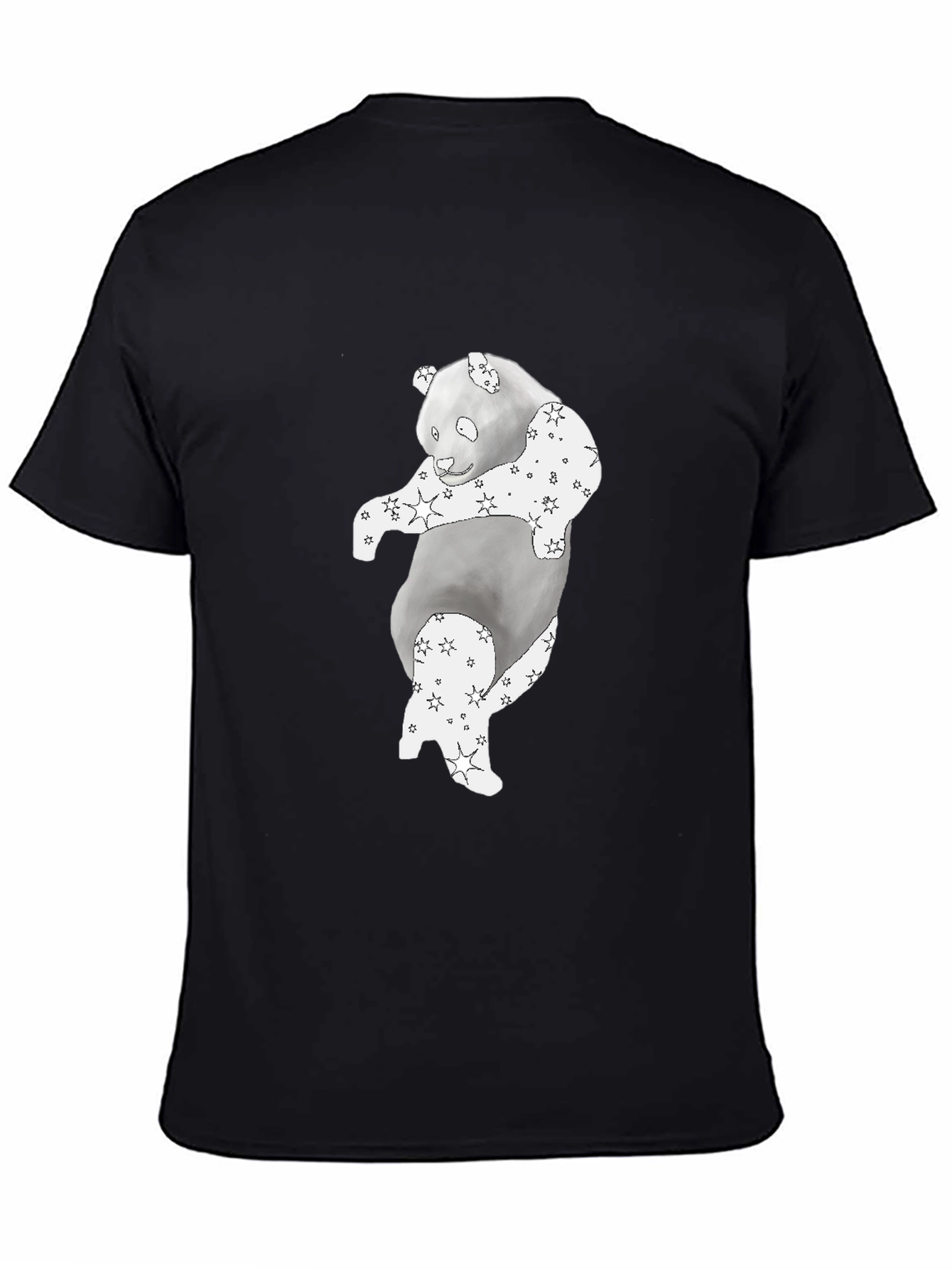 Panda Graphic T-Shirt - Black Cotton Tee