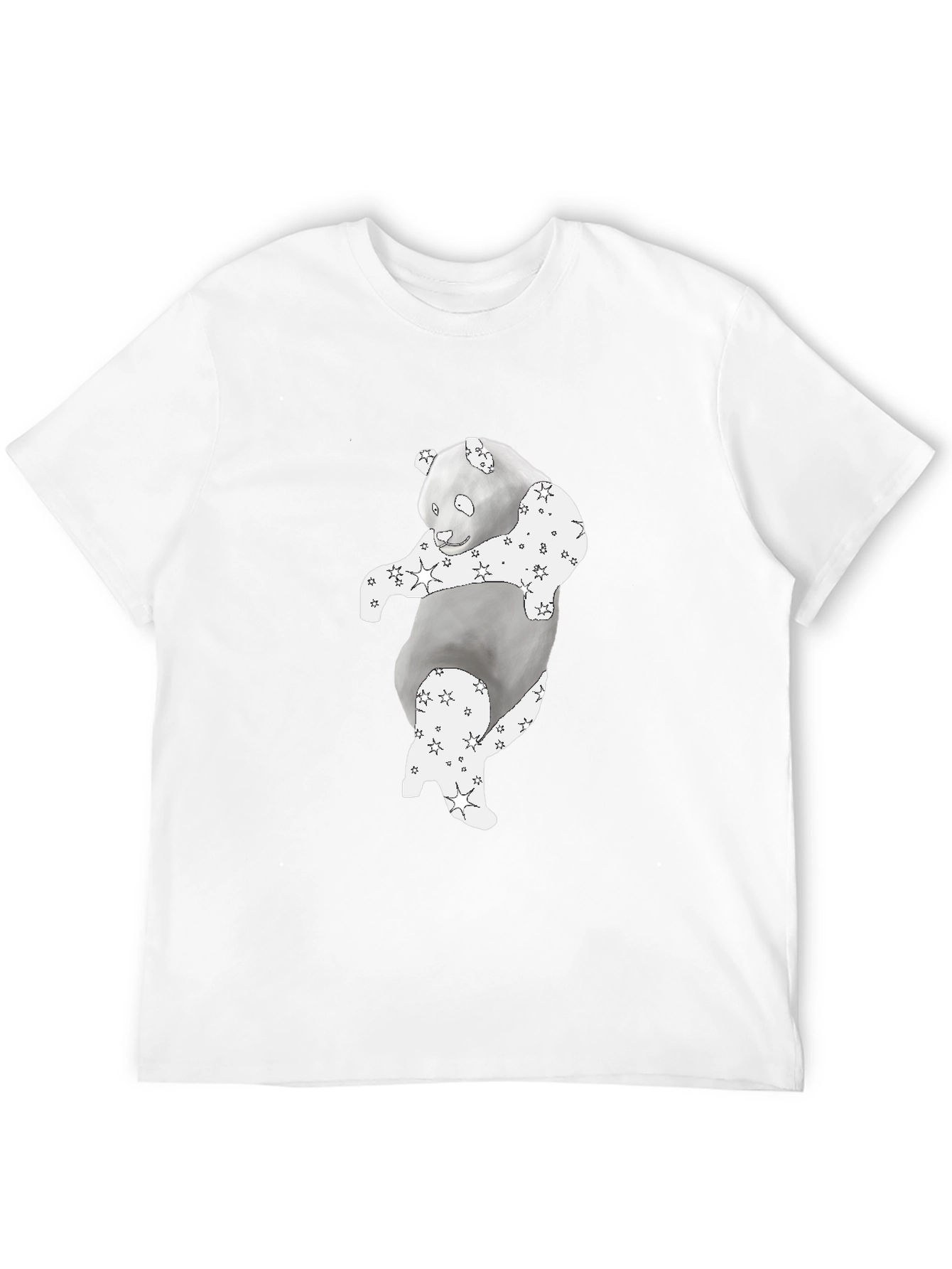 Panda Graphic T-Shirt - Black Cotton Tee