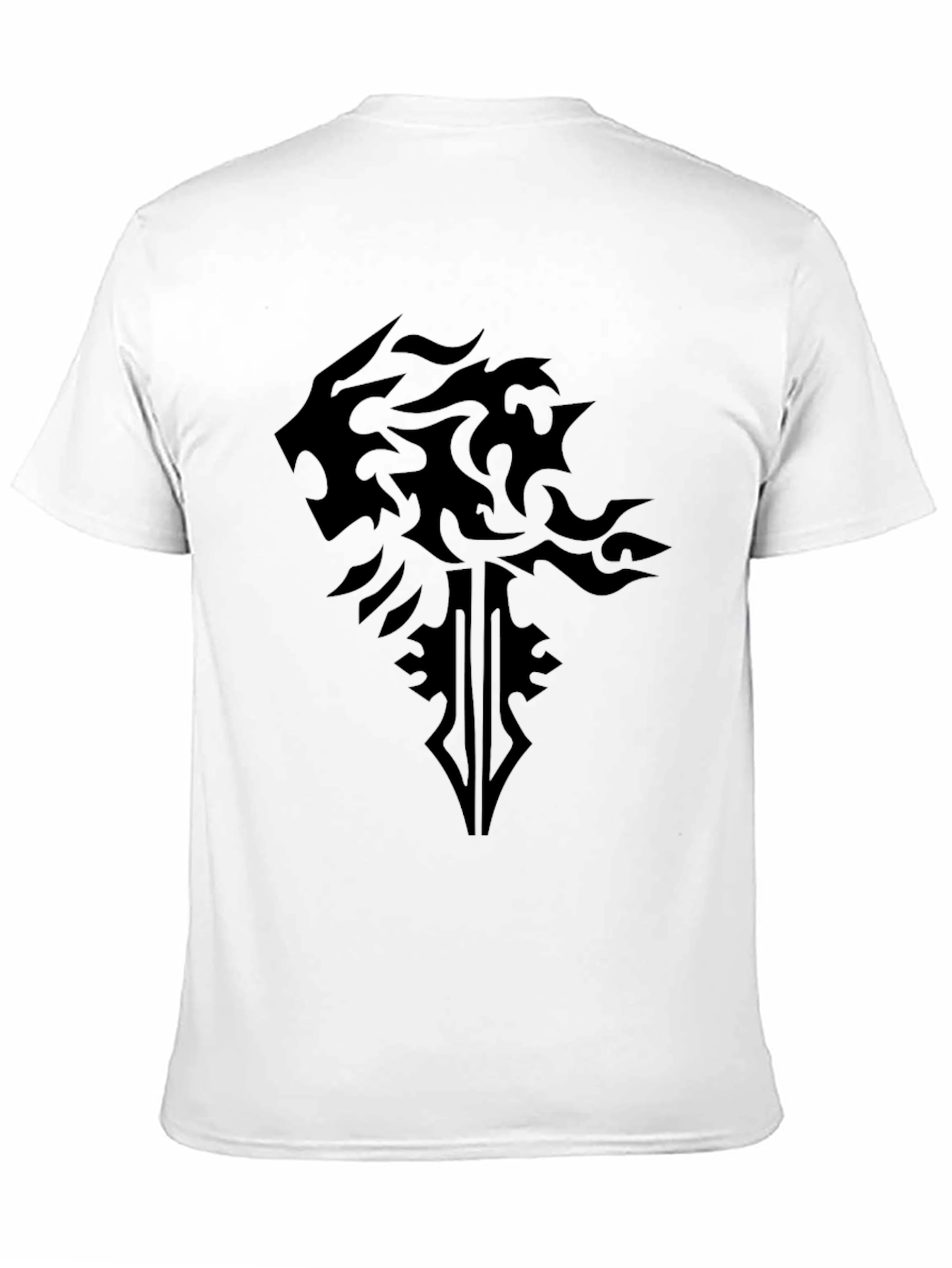 Black Lion Crest Graphic T-Shirt - Modern Style