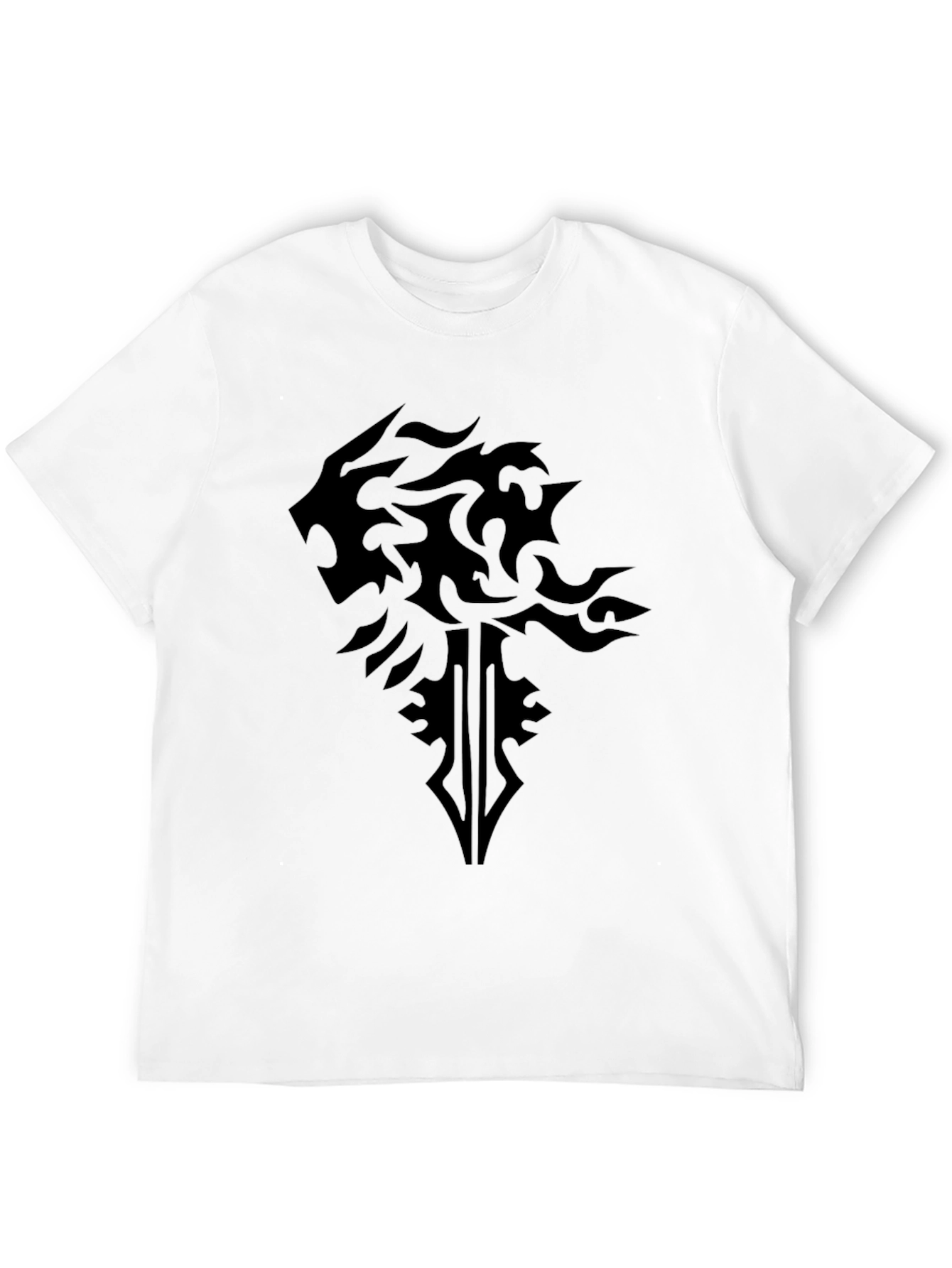 Black Lion Crest Graphic T-Shirt - Modern Style