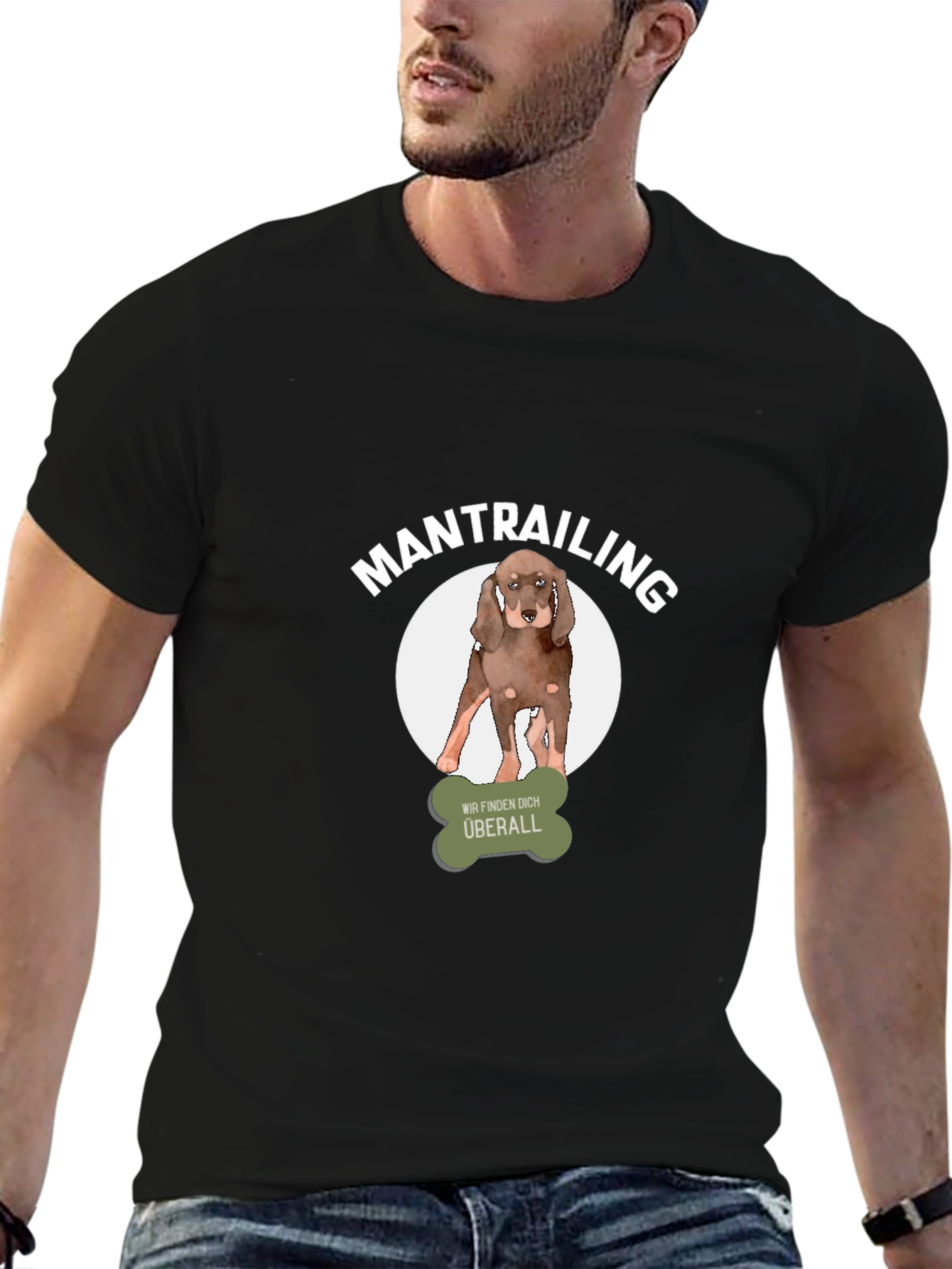 Mantrailing Dog T-Shirt - We Find You Everywhere!