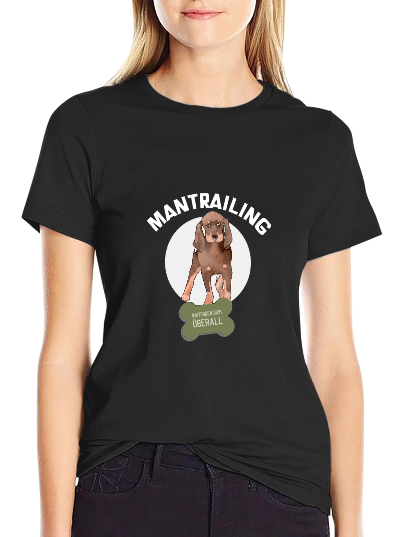 Mantrailing Dog T-Shirt - We Find You Everywhere!