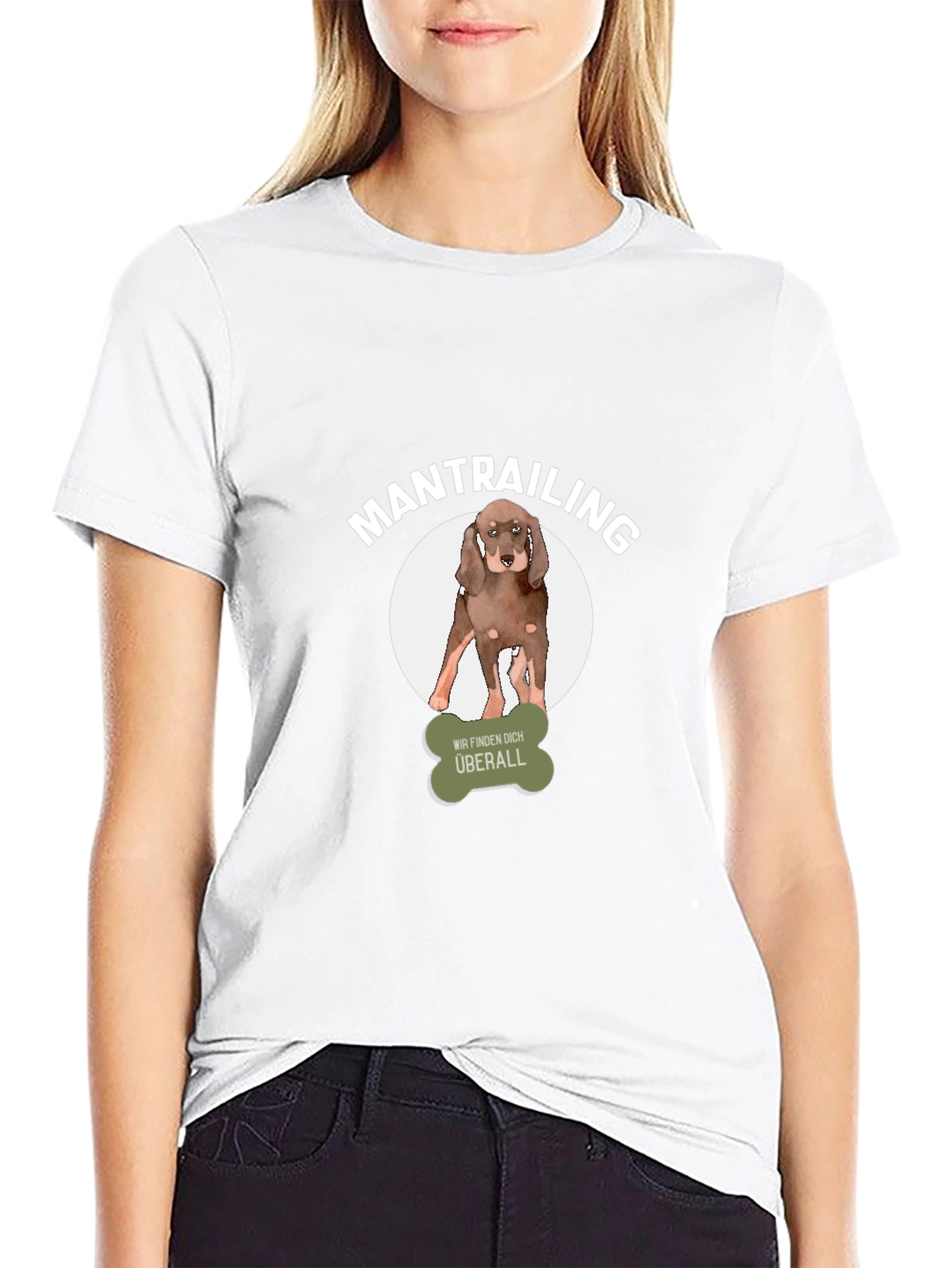 Mantrailing Dog T-Shirt - We Find You Everywhere!