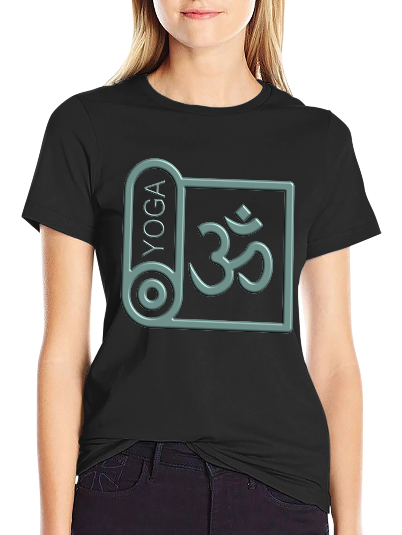 Yoga Om Symbol Graphic T-Shirt