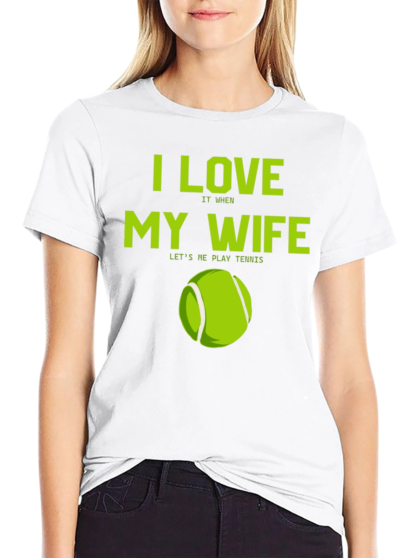 I Love My Wife Tennis T-Shirt
